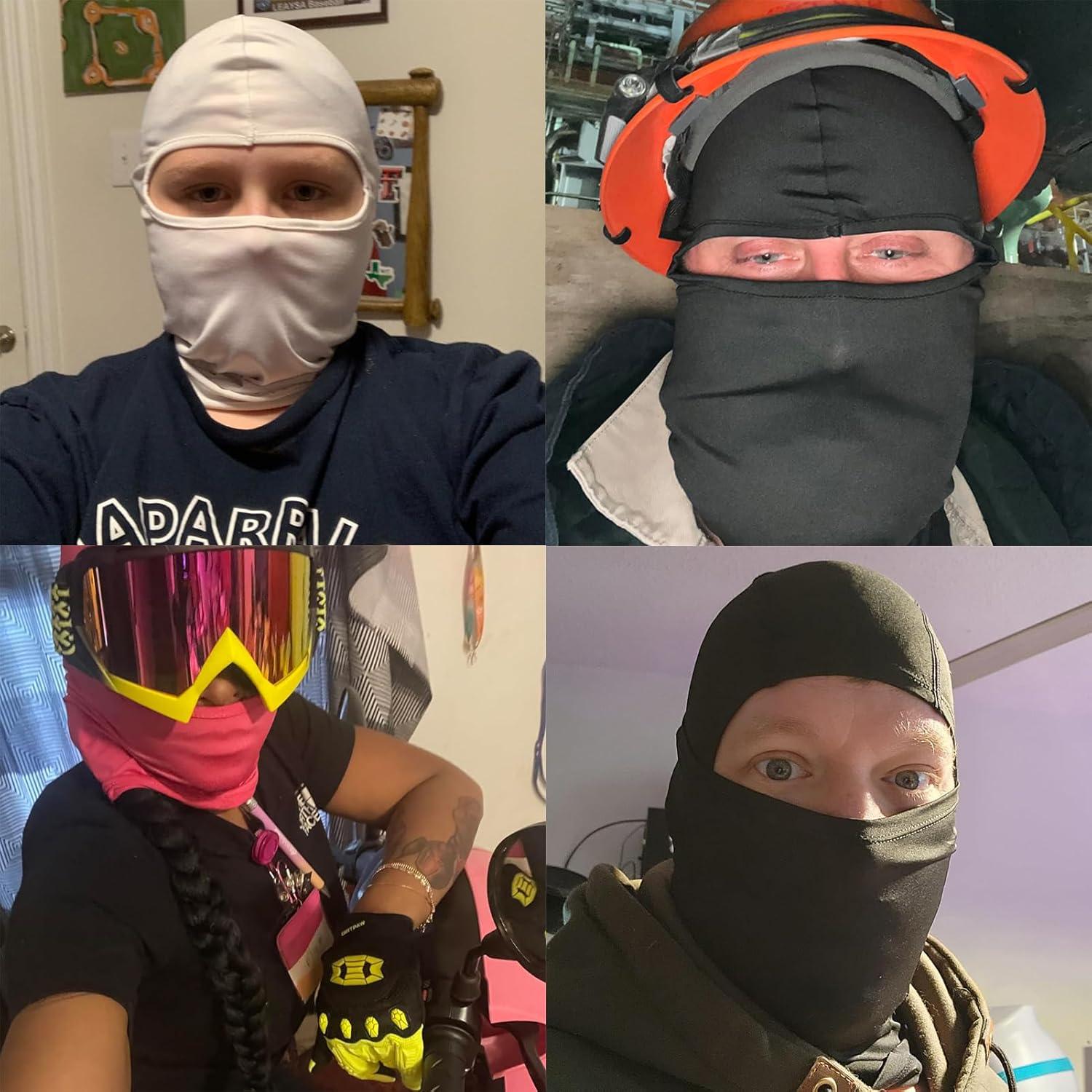 Máscara Balaclava 3 Piezas UV Protección Verano Invierno