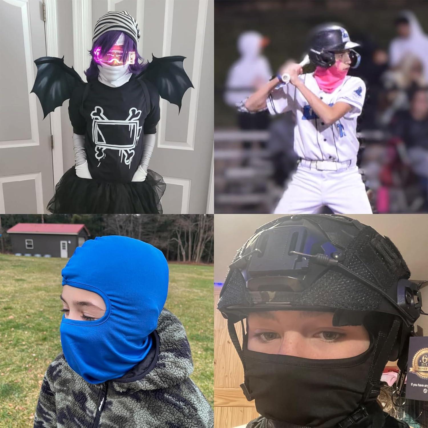 Máscara Balaclava 3 Piezas UV Protección Verano Invierno