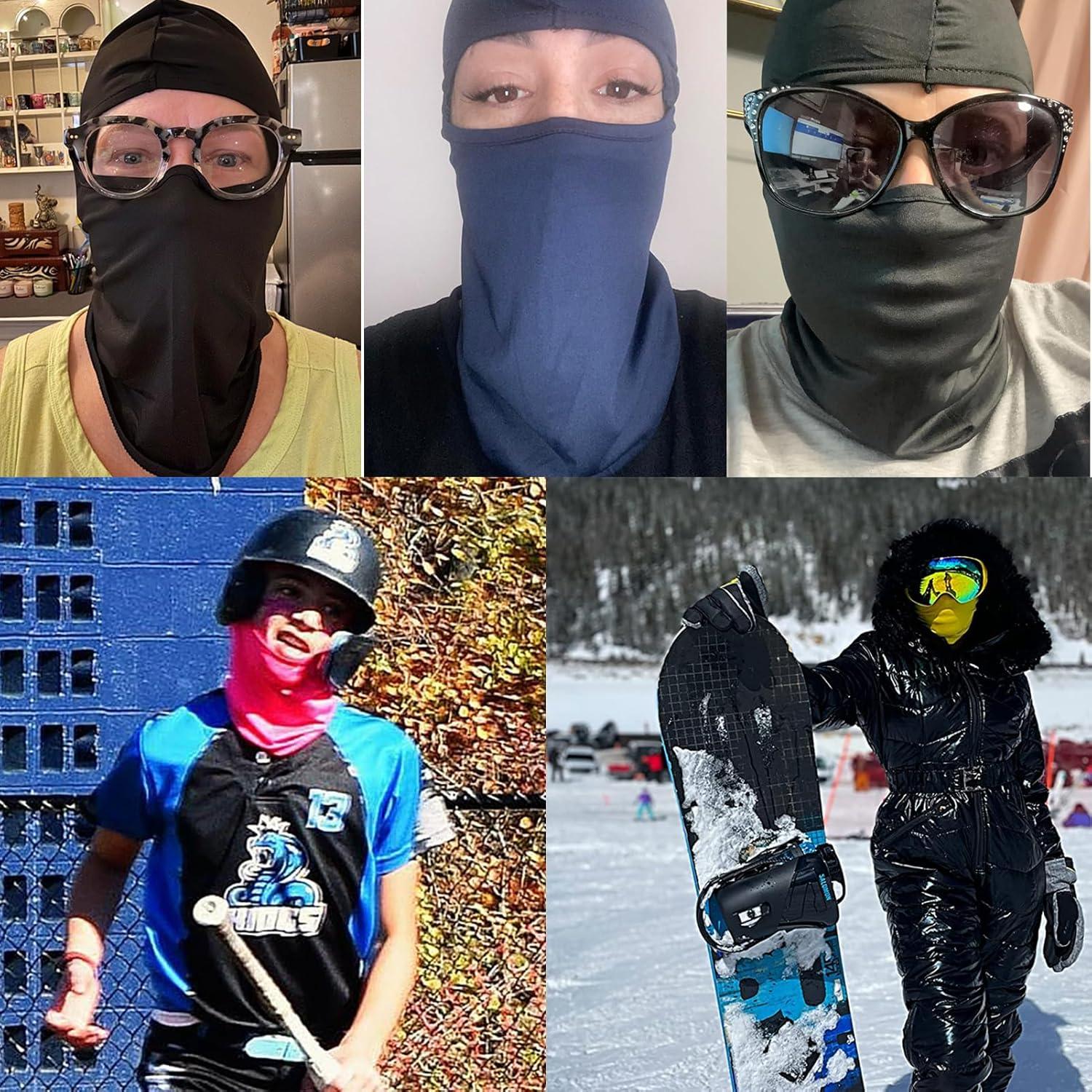 Máscara Balaclava 3 Piezas UV Protección Verano Invierno