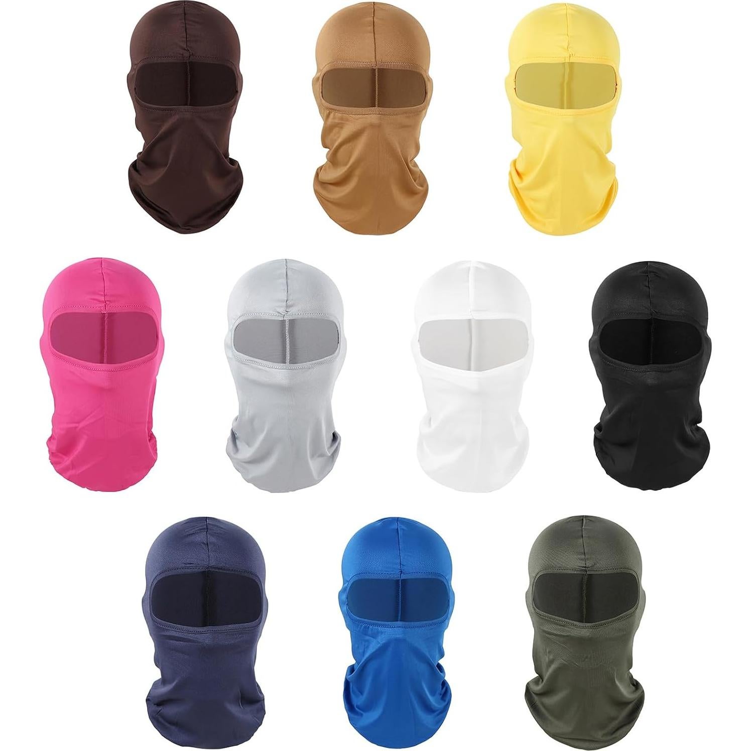 Máscara Balaclava 3 Piezas UV Protección Verano Invierno