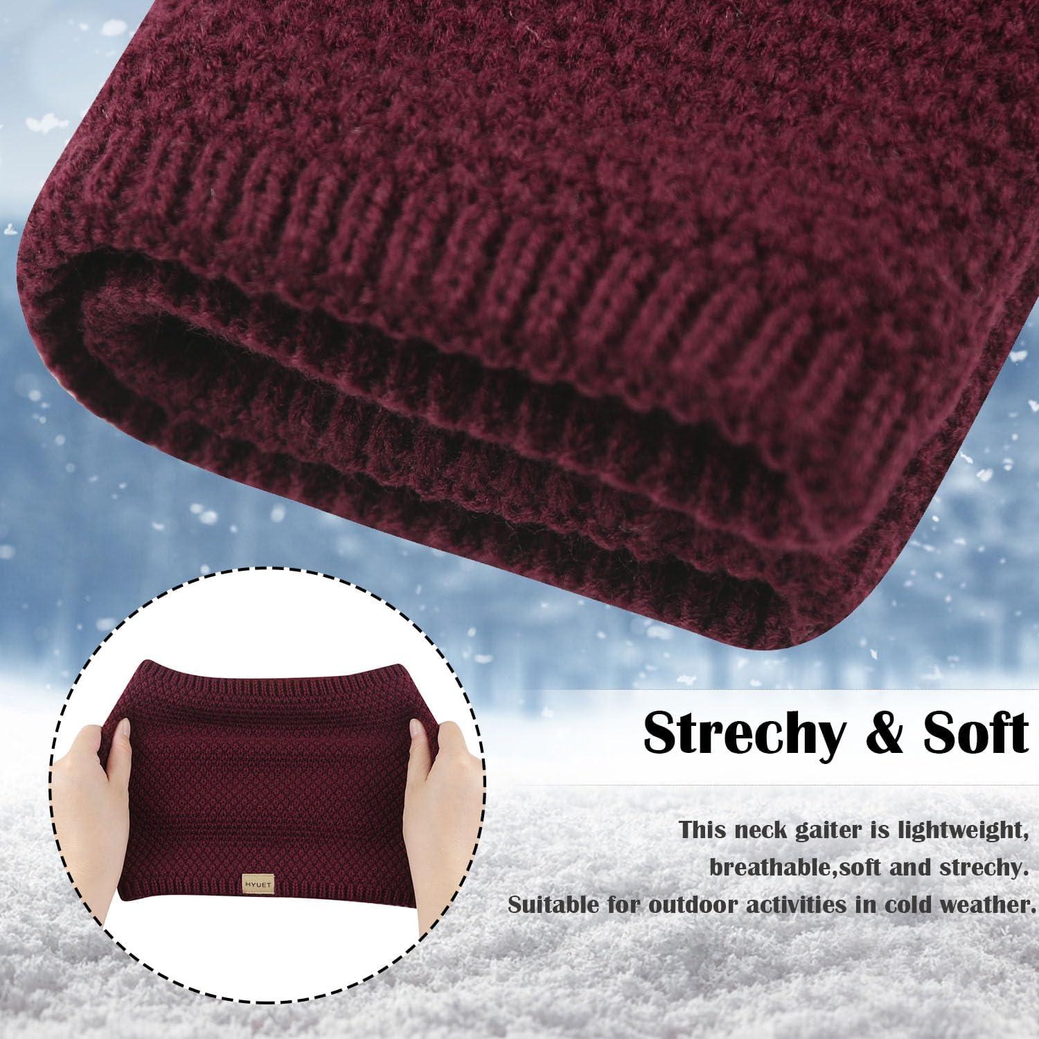 Gaiter de Cuello de Invierno HYUET para Hombres y Mujeres - Forro Polar