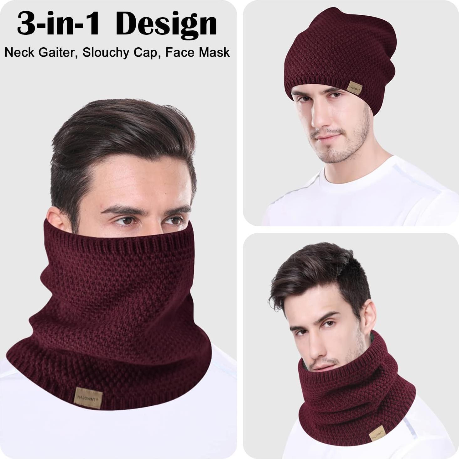 Gaiter de Cuello de Invierno HYUET para Hombres y Mujeres - Forro Polar