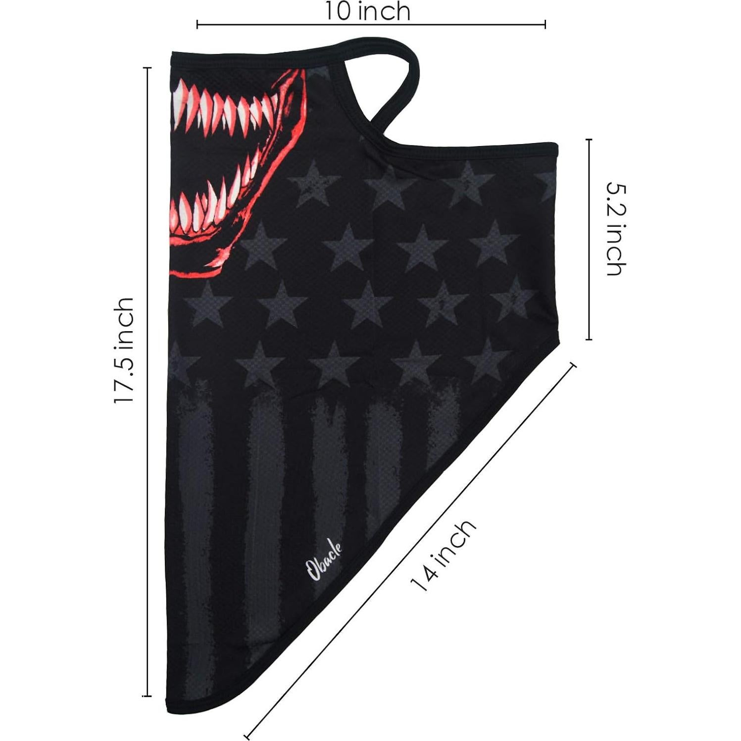 Mascarilla Bandana Obacle Unisex con Bucles y Gaiter Cuello