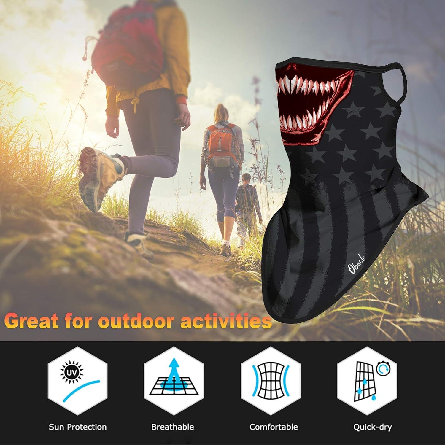 Mascarilla Bandana Obacle Unisex con Bucles y Gaiter Cuello