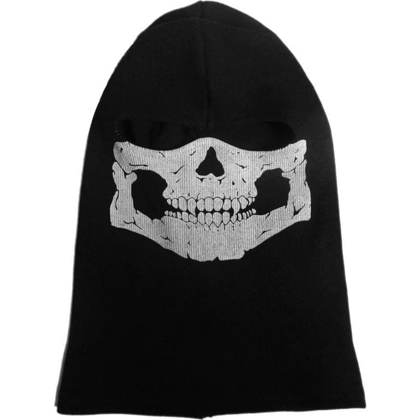 Balaclava Calavera Fantasma Negra para Hombres - Esquí y Ciclismo