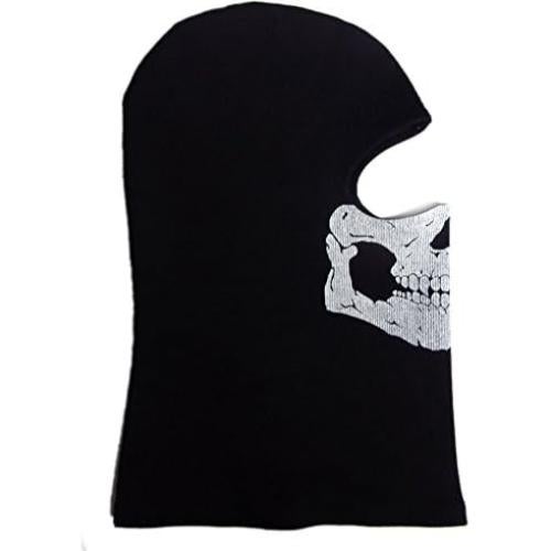 Balaclava Calavera Fantasma Negra para Hombres - Esquí y Ciclismo