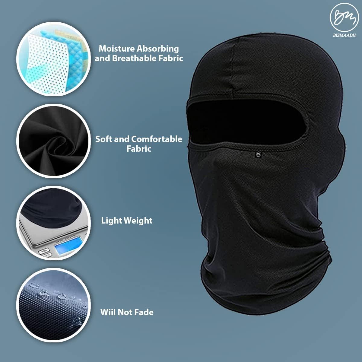 Balaclava BISMAADH Gris Unisex - Máscara de Esquí y Ciclismo