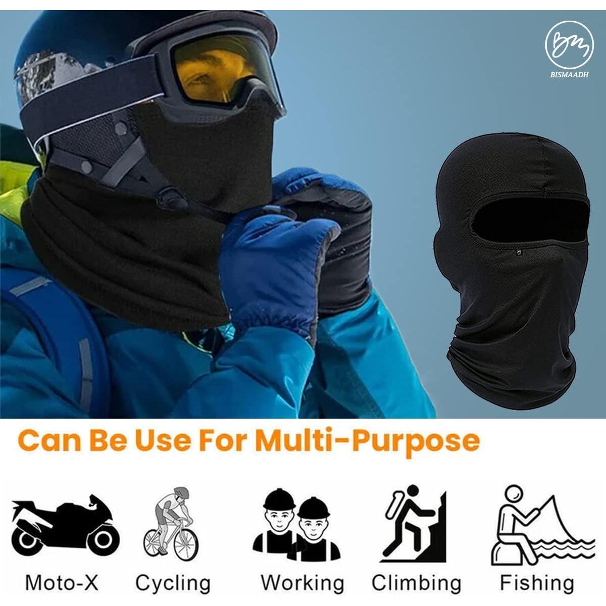 Balaclava BISMAADH Gris Unisex - Máscara de Esquí y Ciclismo