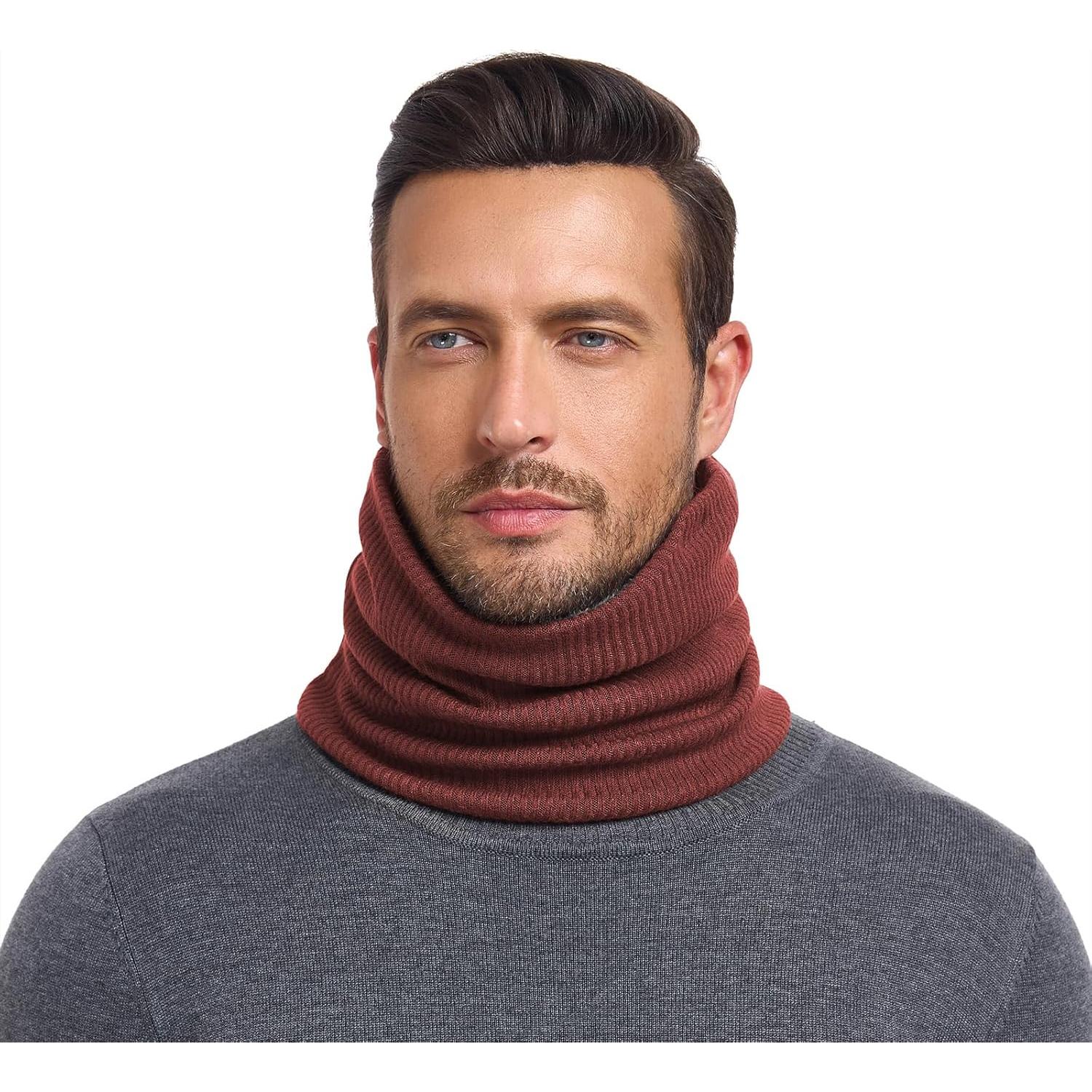 Gaiter de Cuello de Invierno American Trends - Forro Polar Rojo