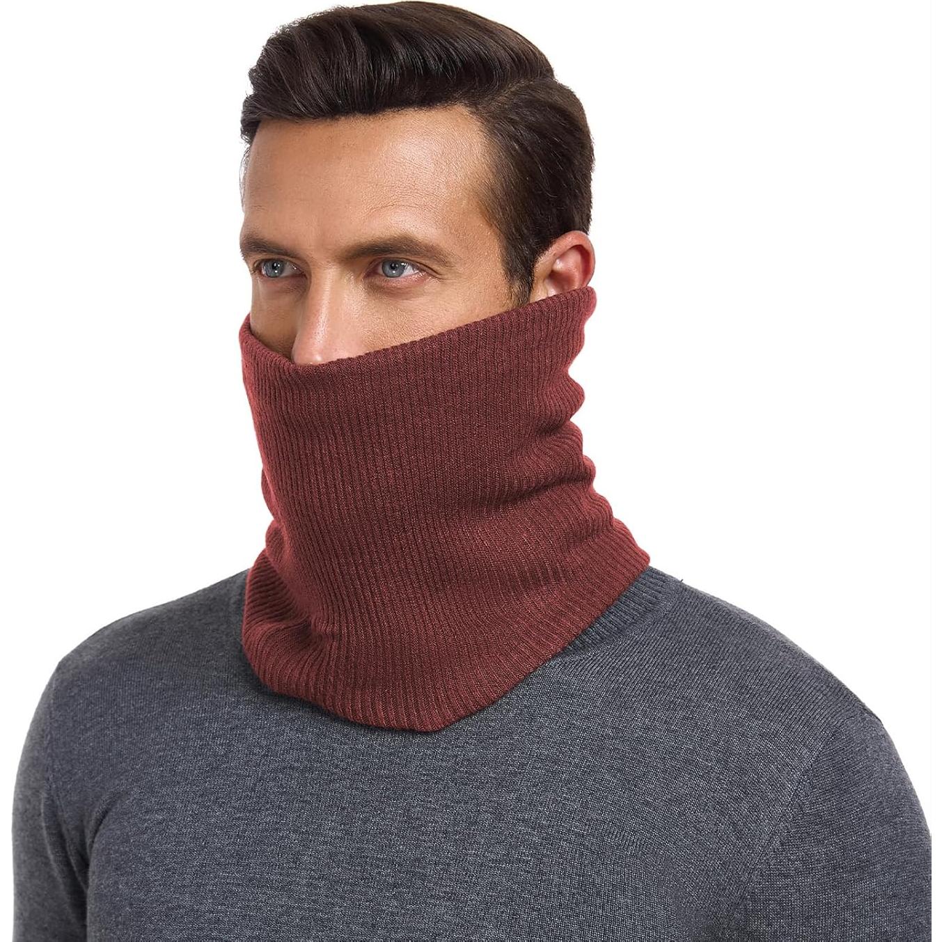 Gaiter de Cuello de Invierno American Trends - Forro Polar Rojo