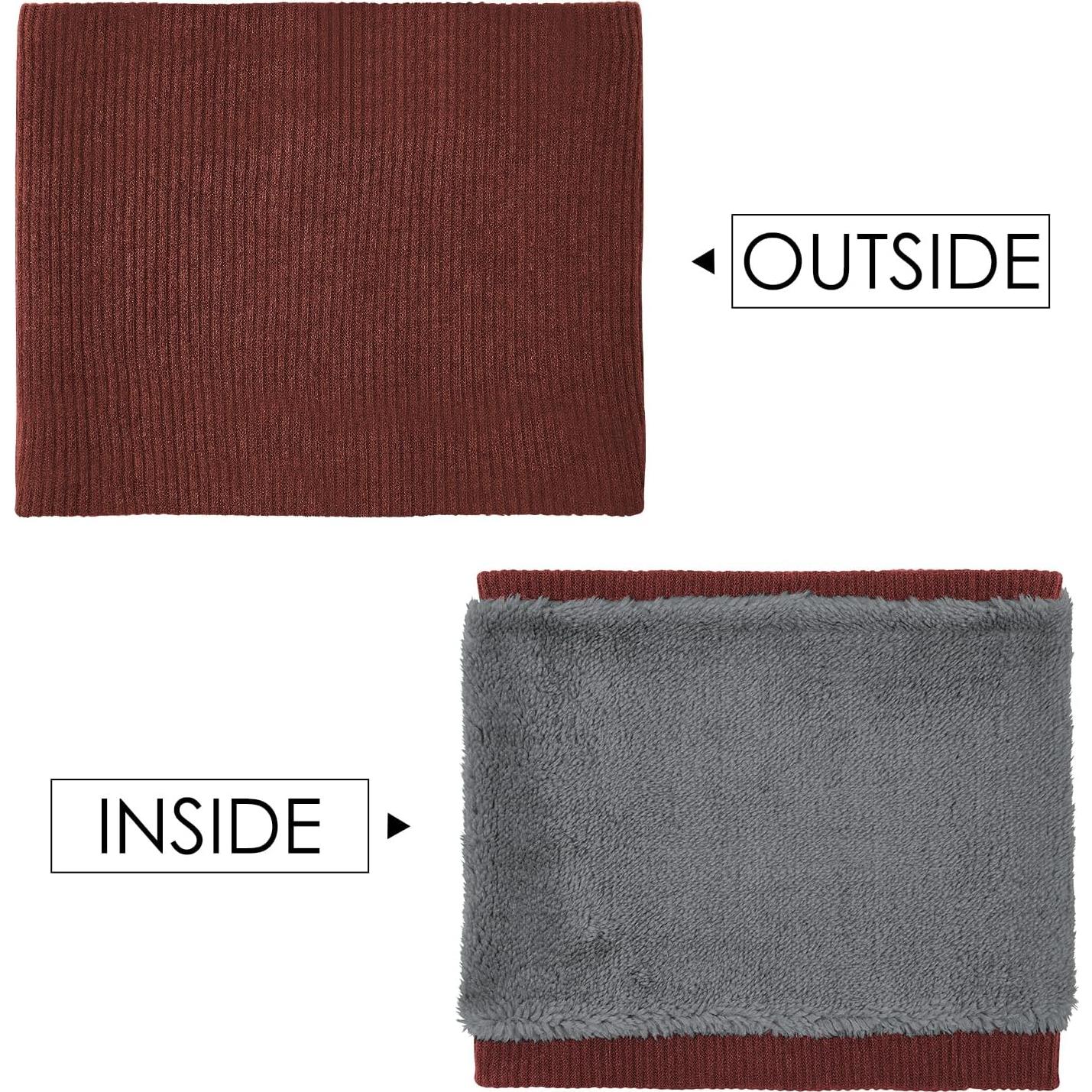 Gaiter de Cuello de Invierno American Trends - Forro Polar Rojo