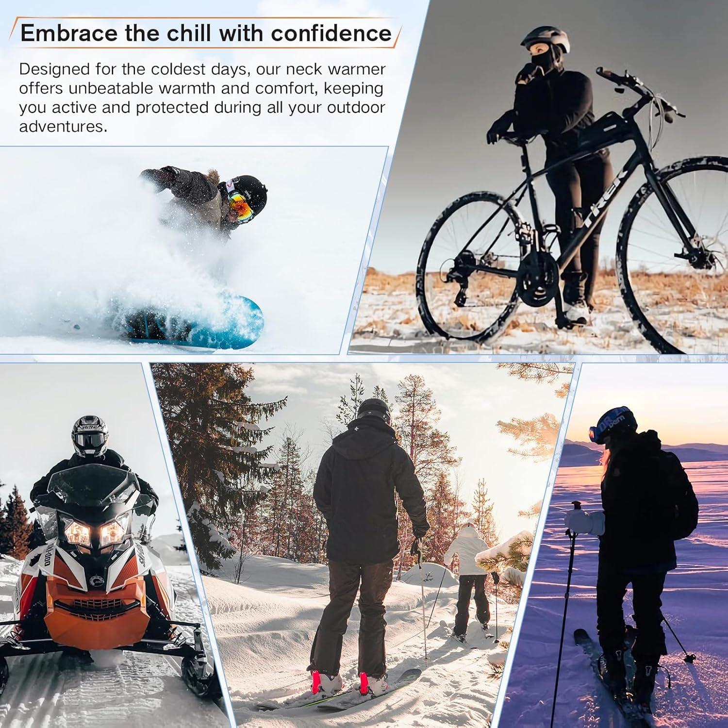 Gaiter de Cuello de Invierno American Trends - Forro Polar Rojo