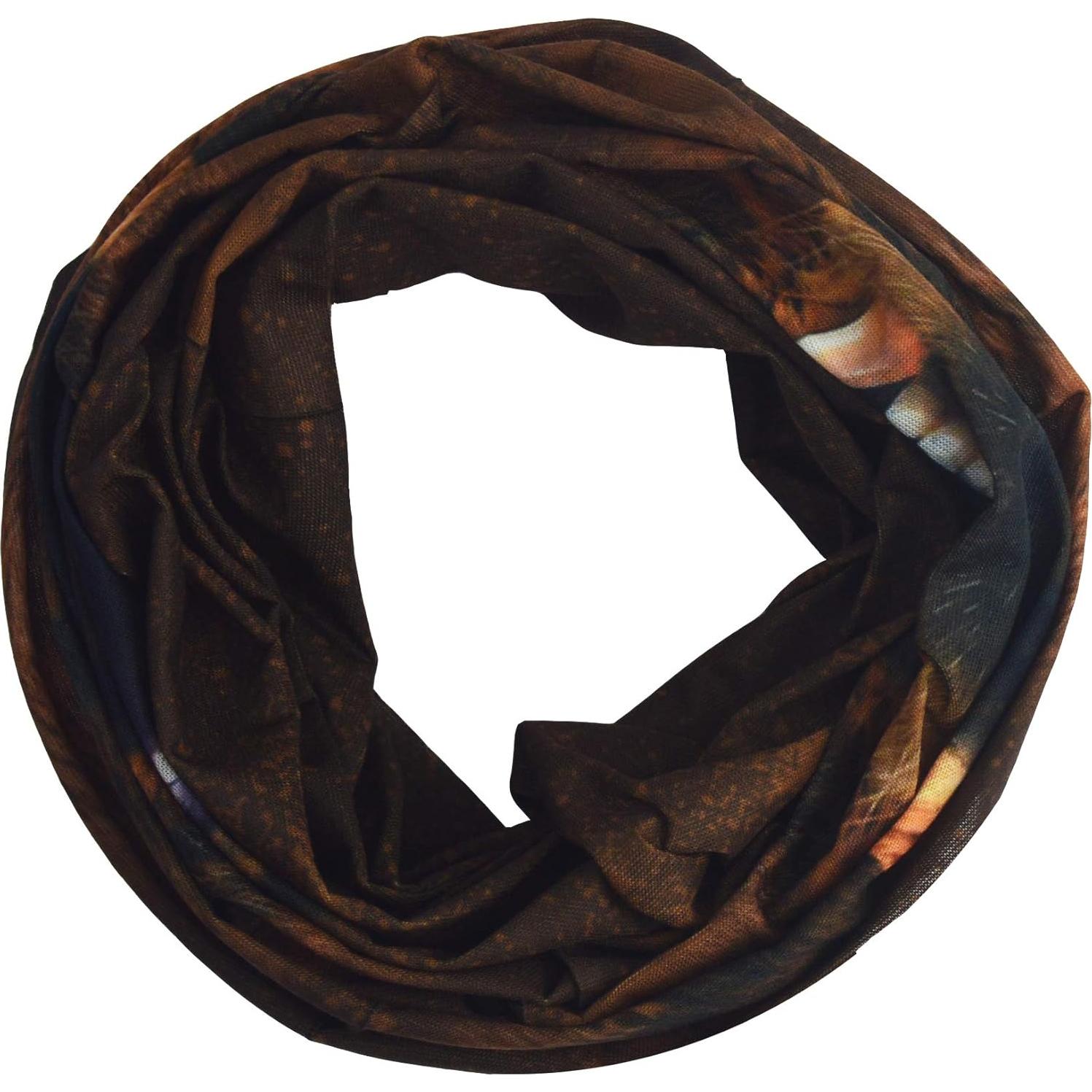 Mascarilla Bandana Obacle Oso Boca Abierta Marrón 50x25cm