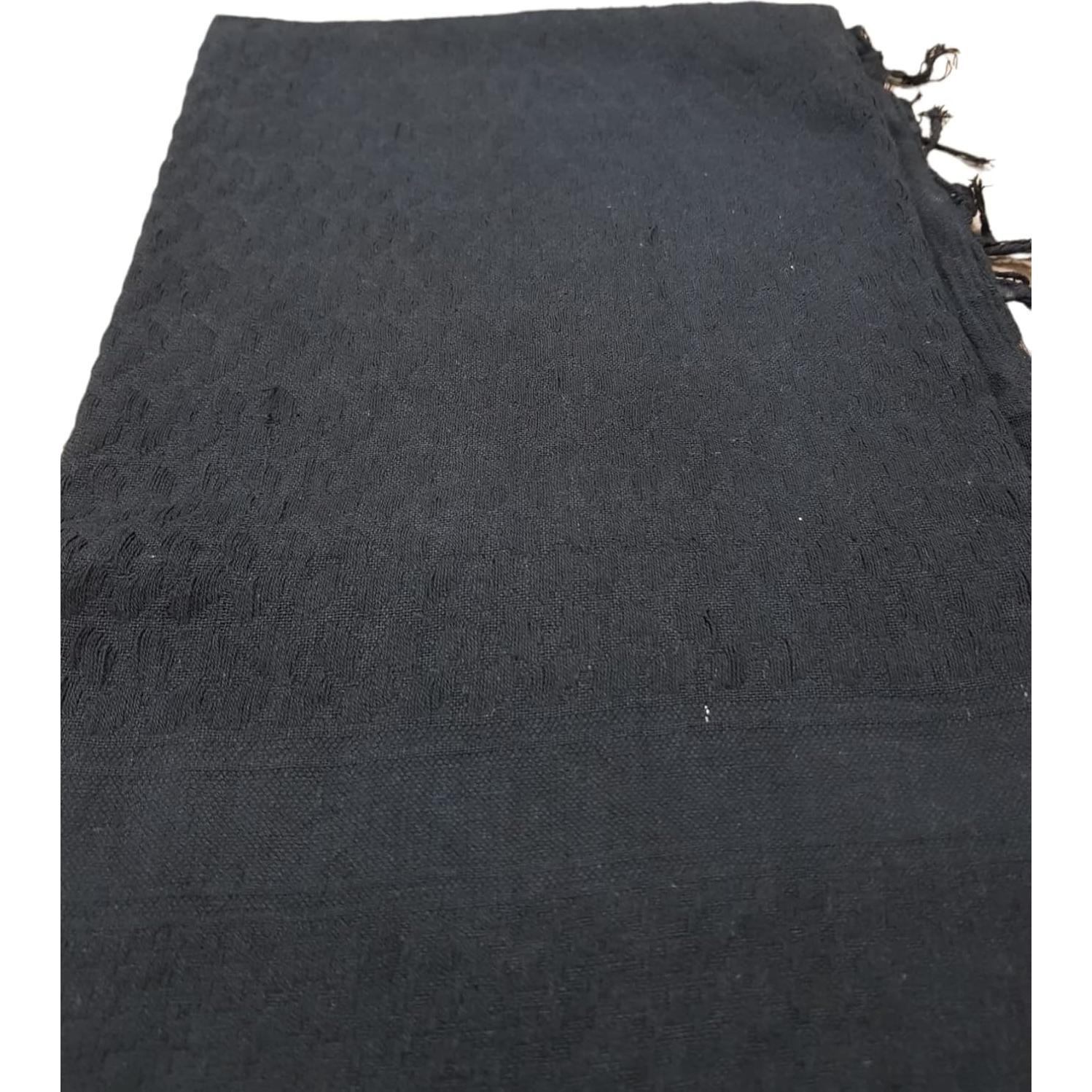 Bufanda Táctica SheKaf Shemagh 100% Algodón Unisex Negro