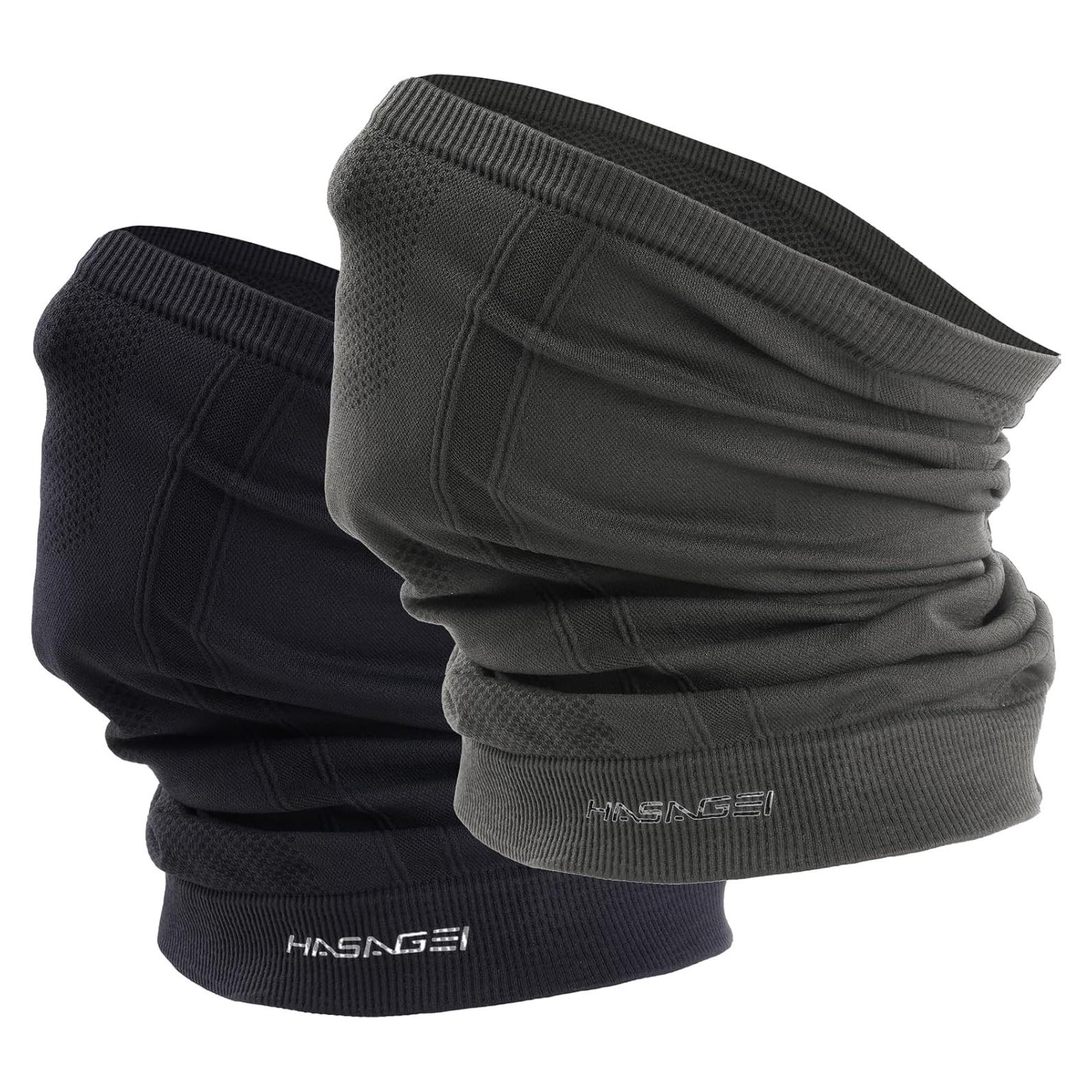 Calentador de Cuello Gaiter Invierno Unisex Negro y Gris