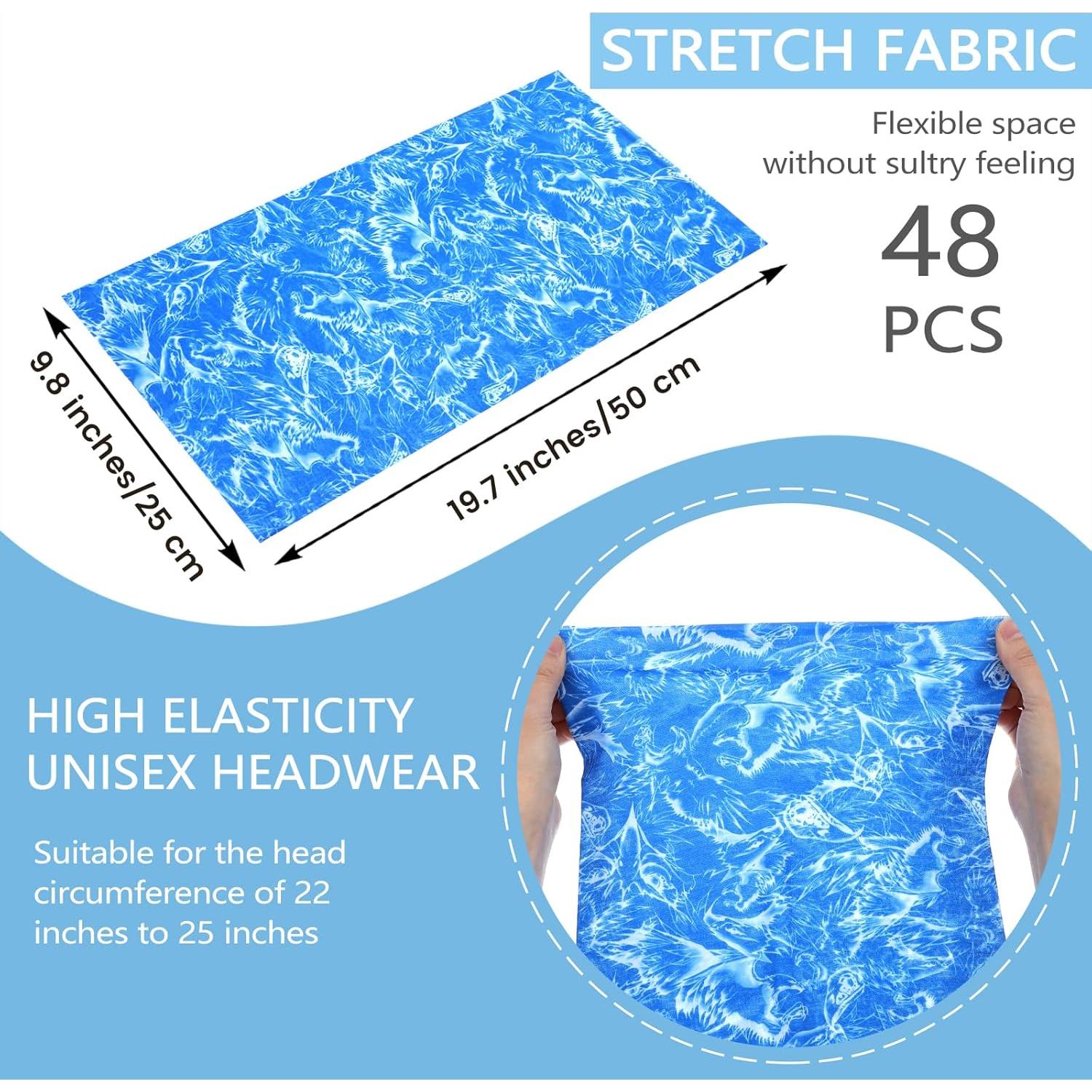 48 Piezas Gaiter de Cuello Poliéster Protección UV Unisex