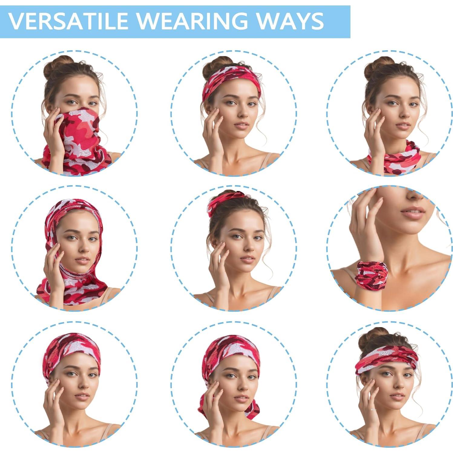 48 Piezas Gaiter de Cuello Poliéster Protección UV Unisex