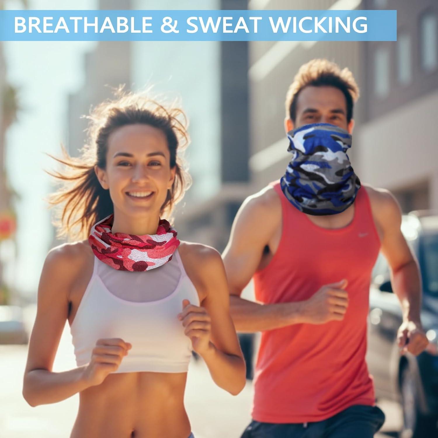 48 Piezas Gaiter de Cuello Poliéster Protección UV Unisex