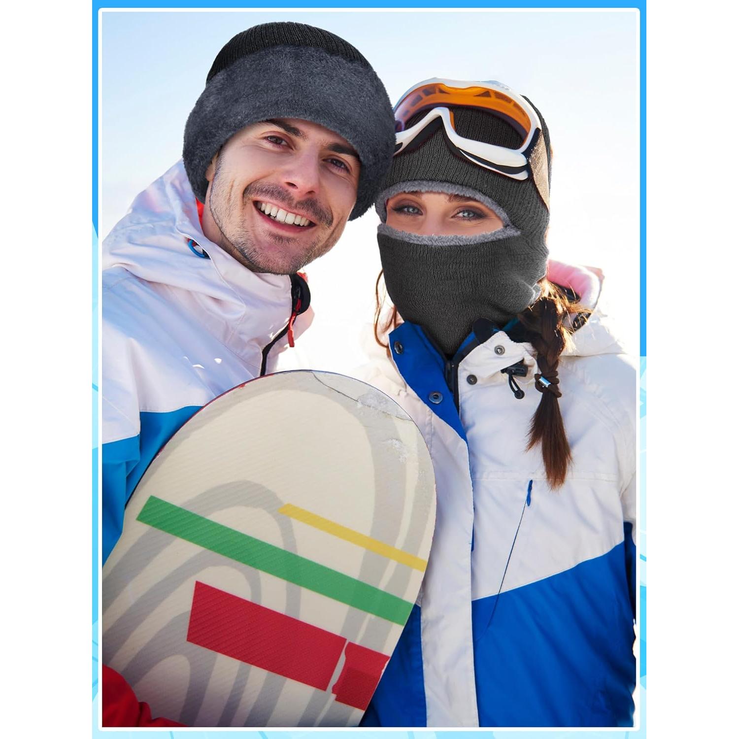 Bencailor 4 Piezas Balaclava Térmica Polar Unisex Invierno