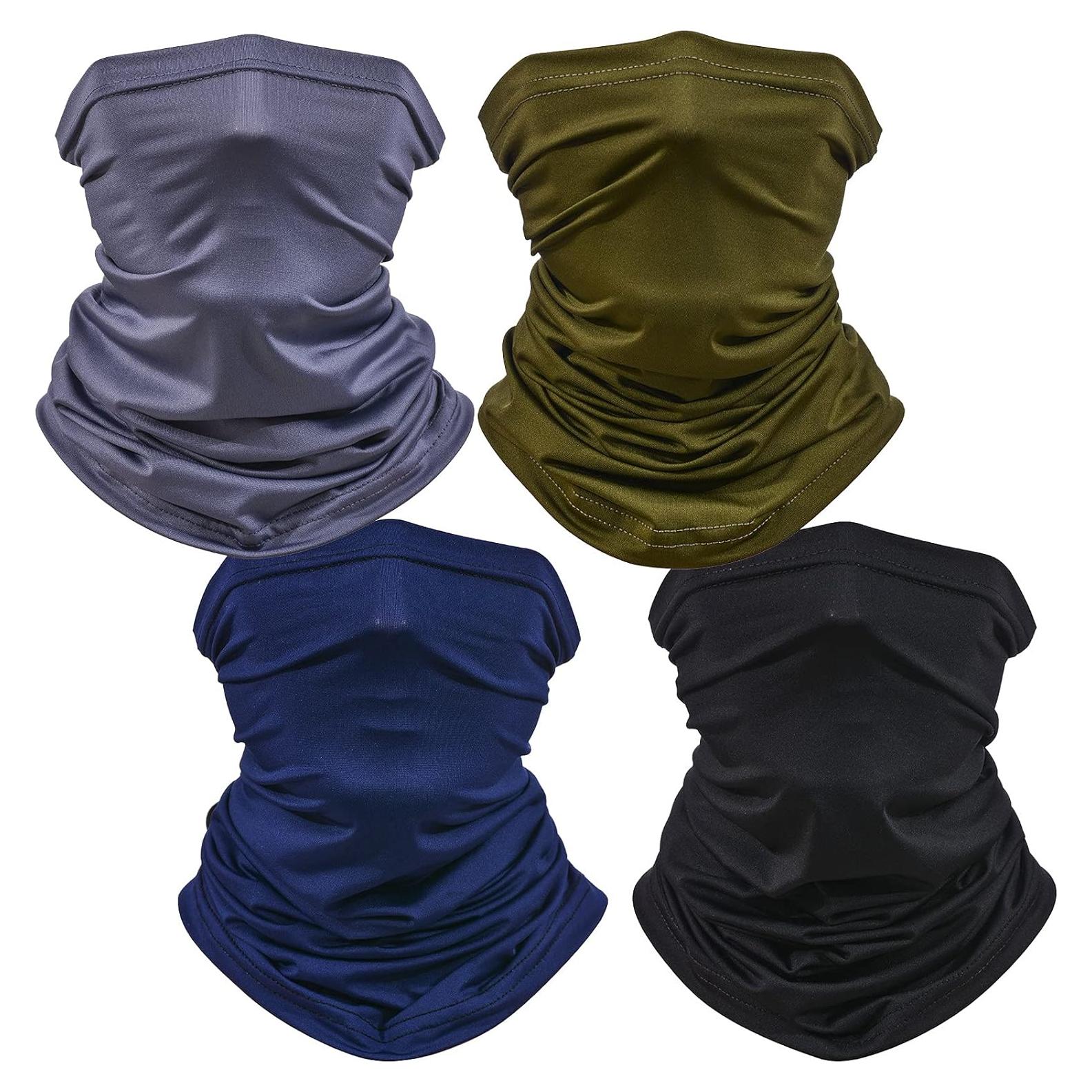 Paquete de 4 Bufandas Mágicas Multifuncionales HCMY - UV, Gaiter, Balaclava
