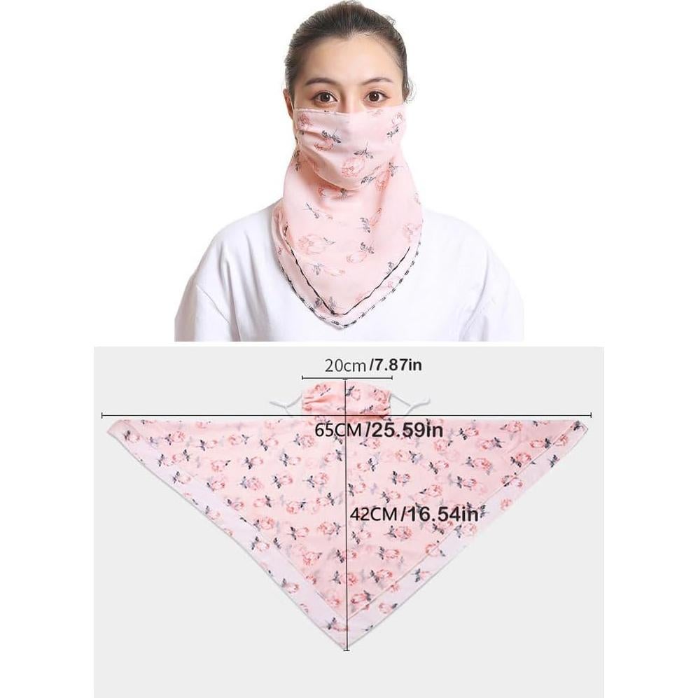Paquete de 2 Bufandas UV para el Rostro Verano - Ajustables