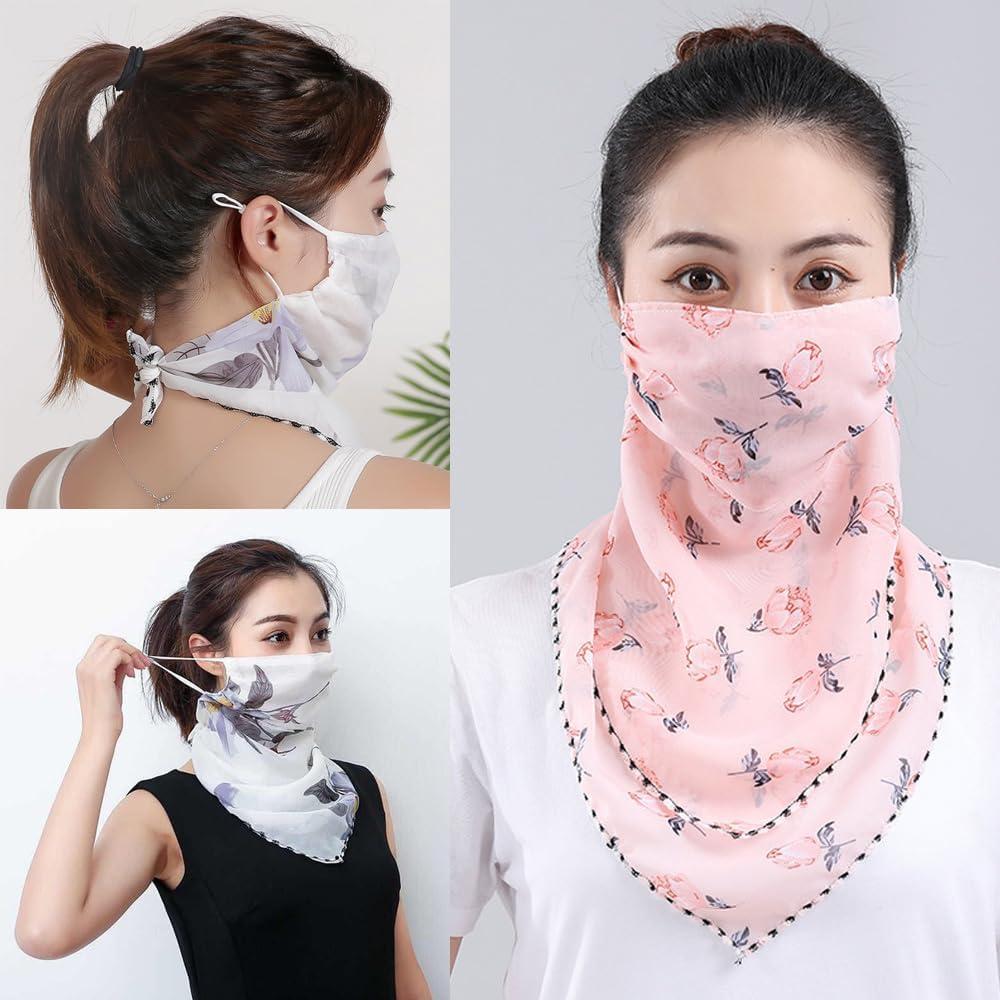Paquete de 2 Bufandas UV para el Rostro Verano - Ajustables