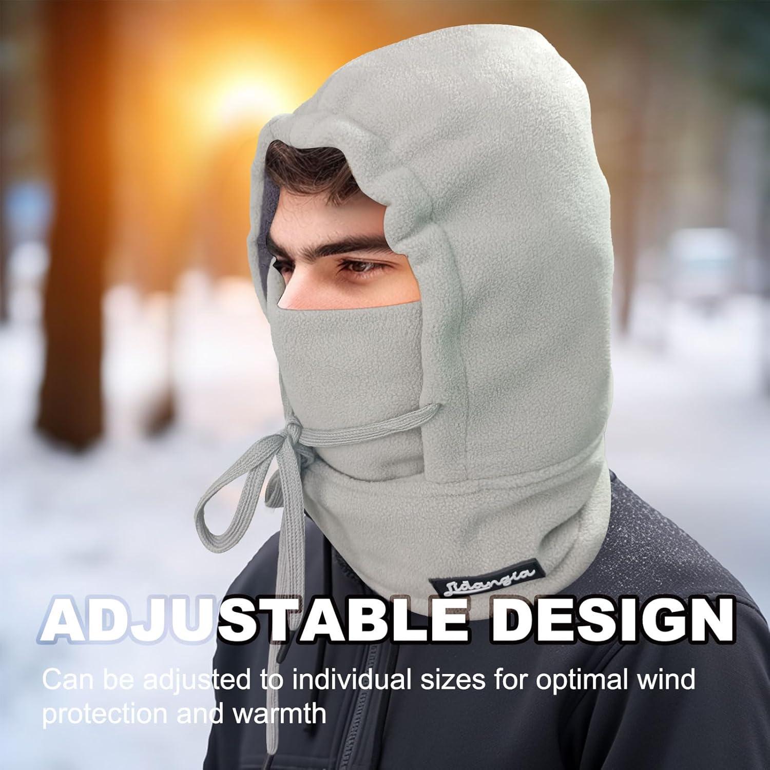 Mascarilla Balaclava Térmica LOKZEER Unisex Gris a Prueba de Viento