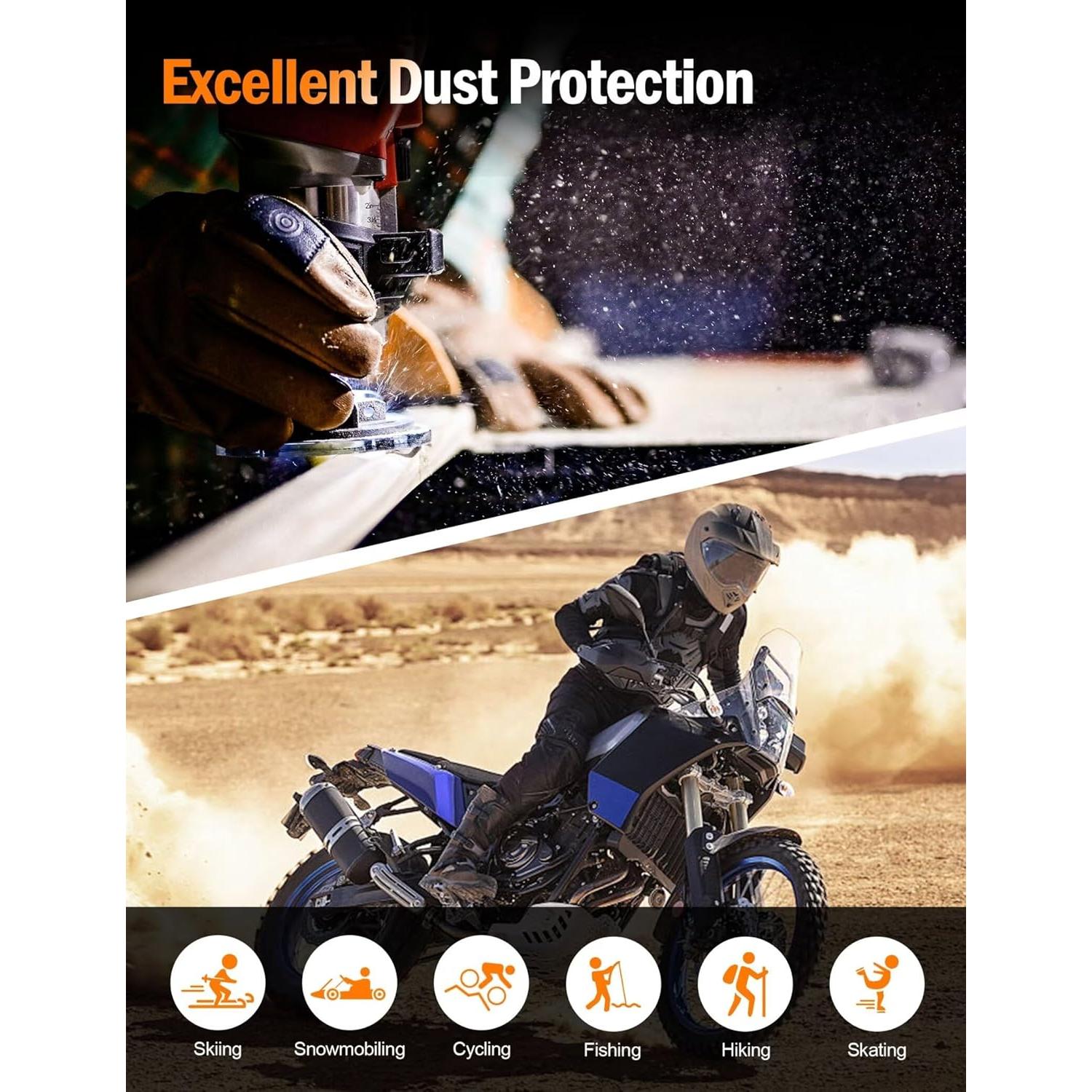 Mascarilla Balaclava INBIKE Unisex Protección Solar UV Negra