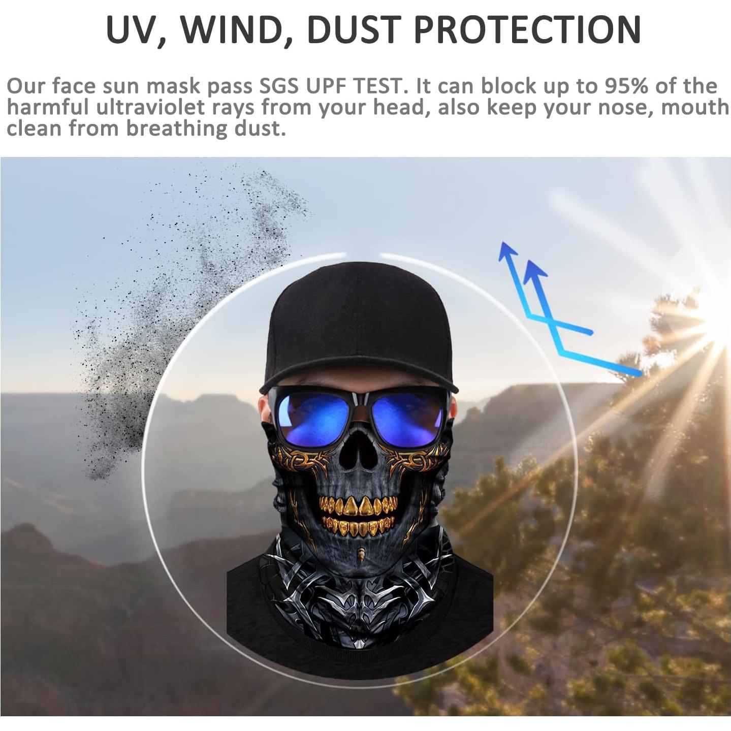 Máscara Facial Calavera JOEYOUNG UV Polvo Multifuncional