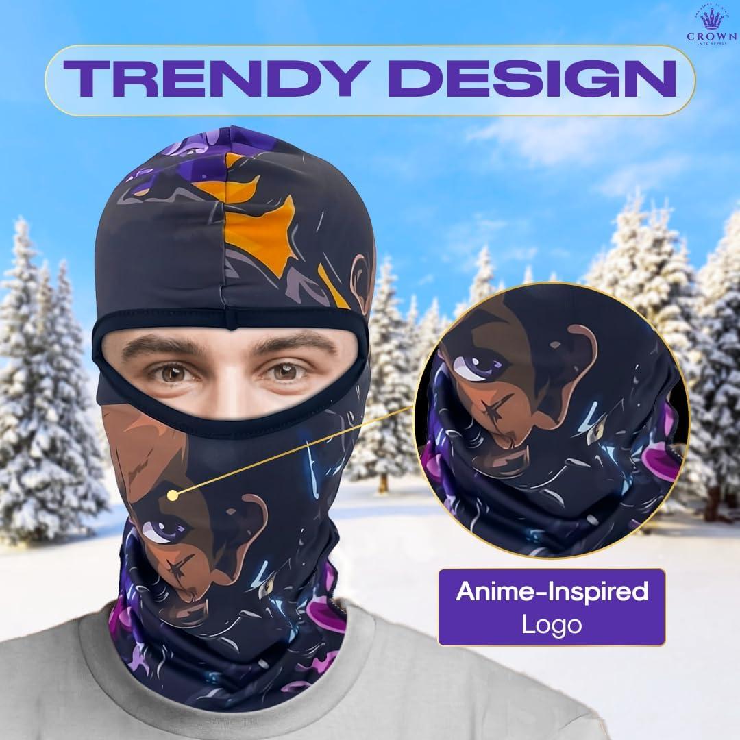 Máscara Balaclava de Anime Oscura - Protección UV y Viento