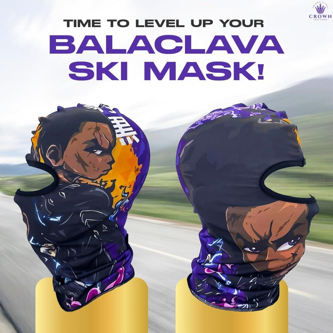 Máscara Balaclava de Anime Oscura - Protección UV y Viento