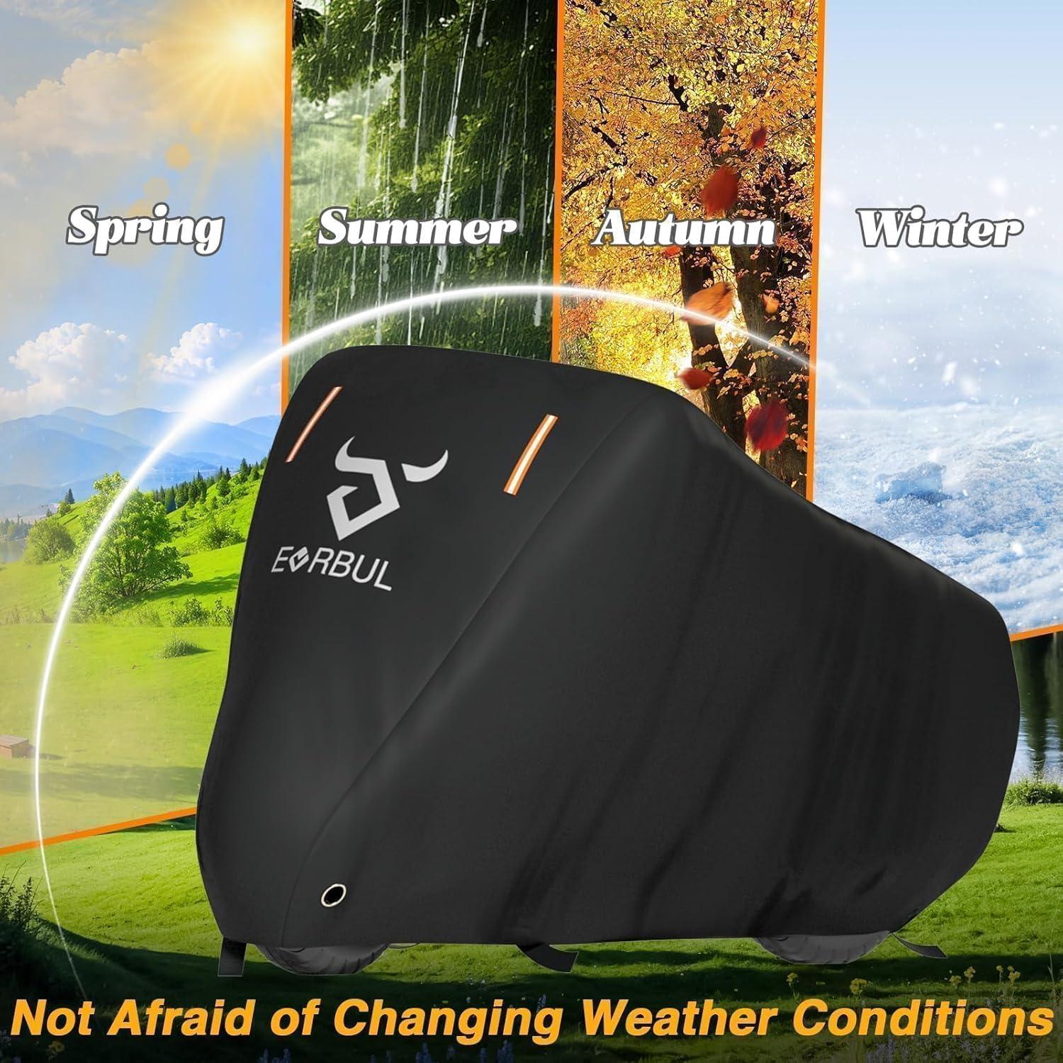 Funda de Motocicleta Universal EVRBUL 420D Resistente 245 cm