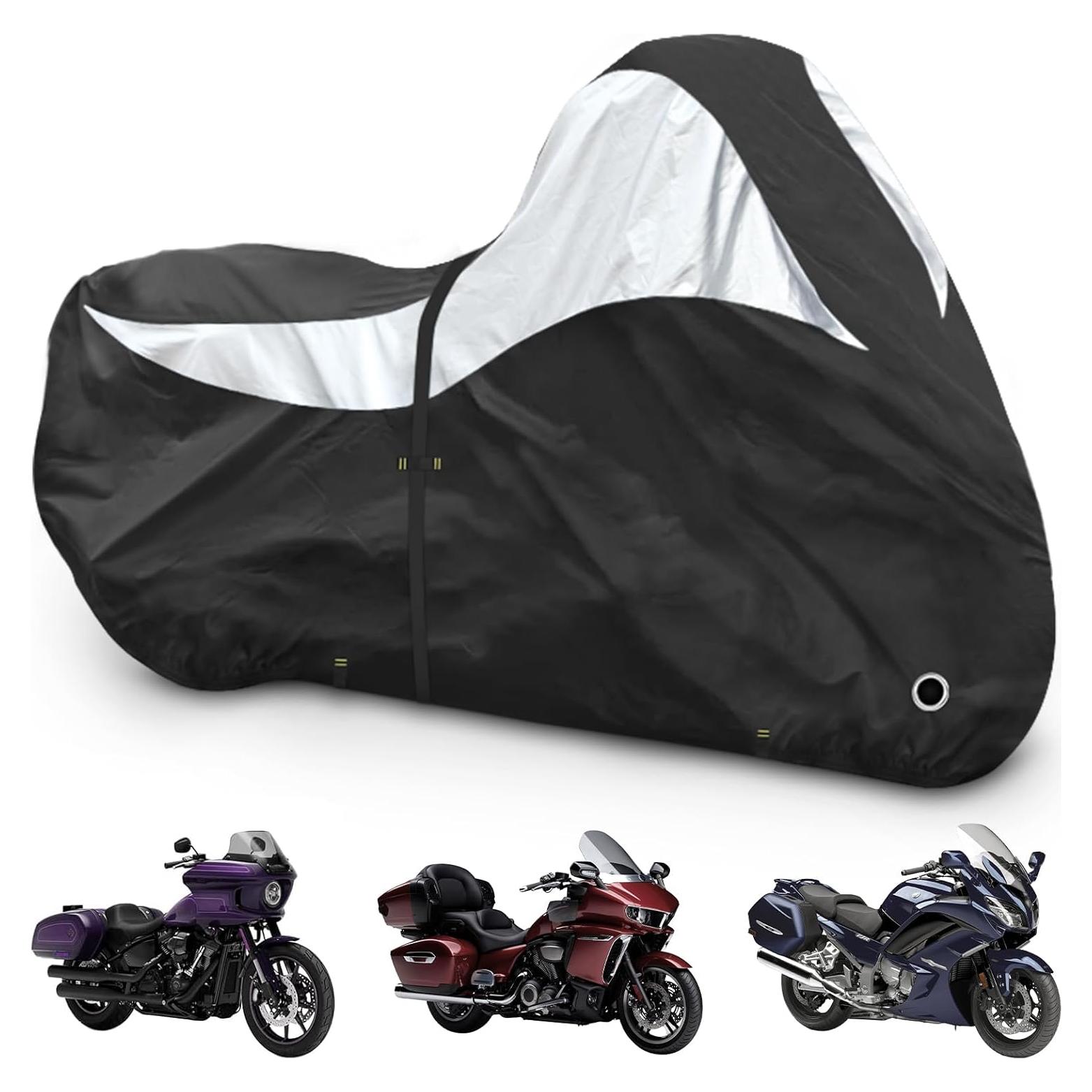 Cubierta de Motocicleta Zenicham 600D Impermeable Caja Lateral