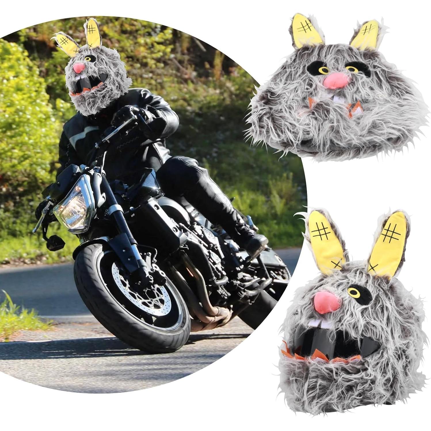 Cubierta de Casco de Motocicleta LKV Conejo Scar Rojo