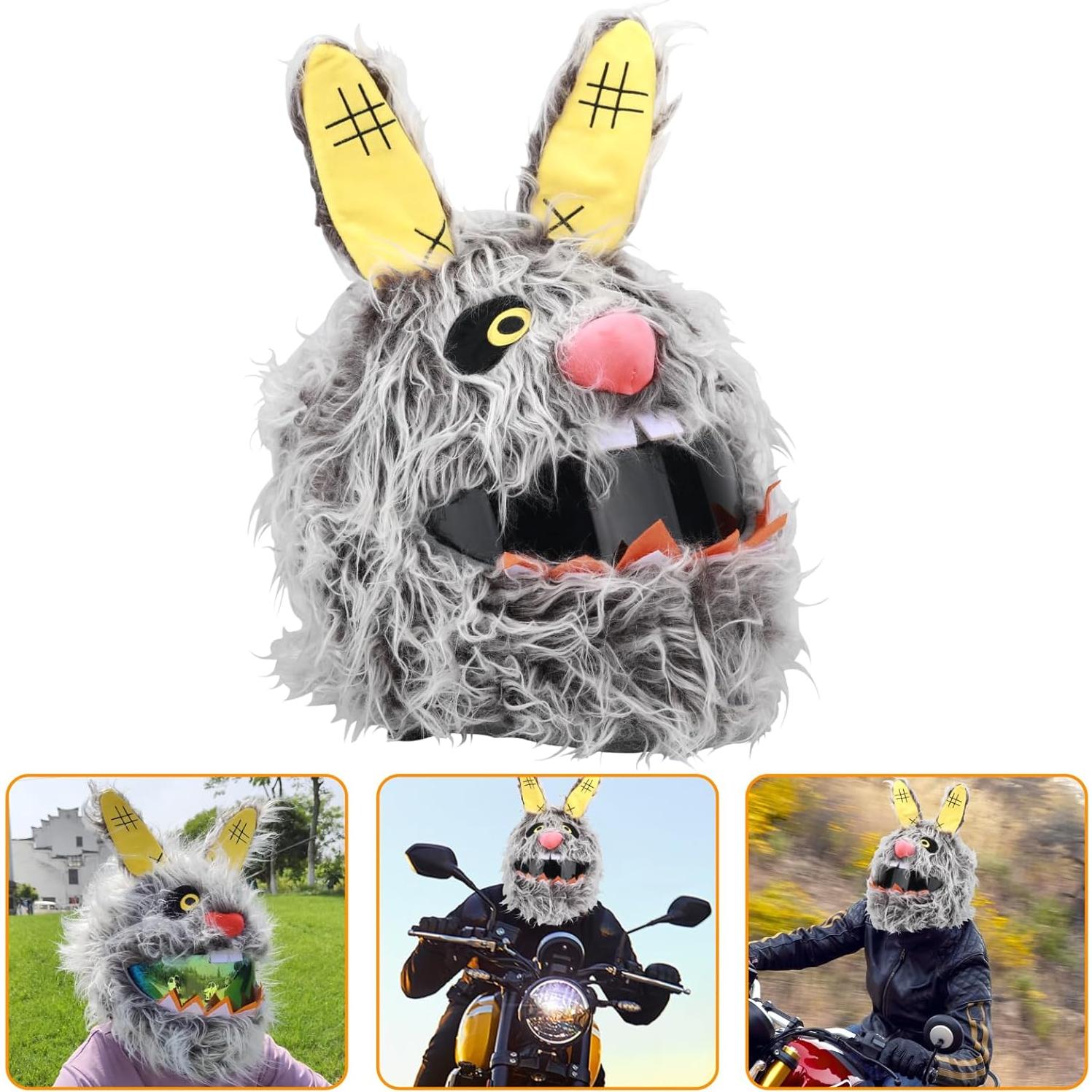 Cubierta de Casco de Motocicleta LKV Conejo Scar Rojo