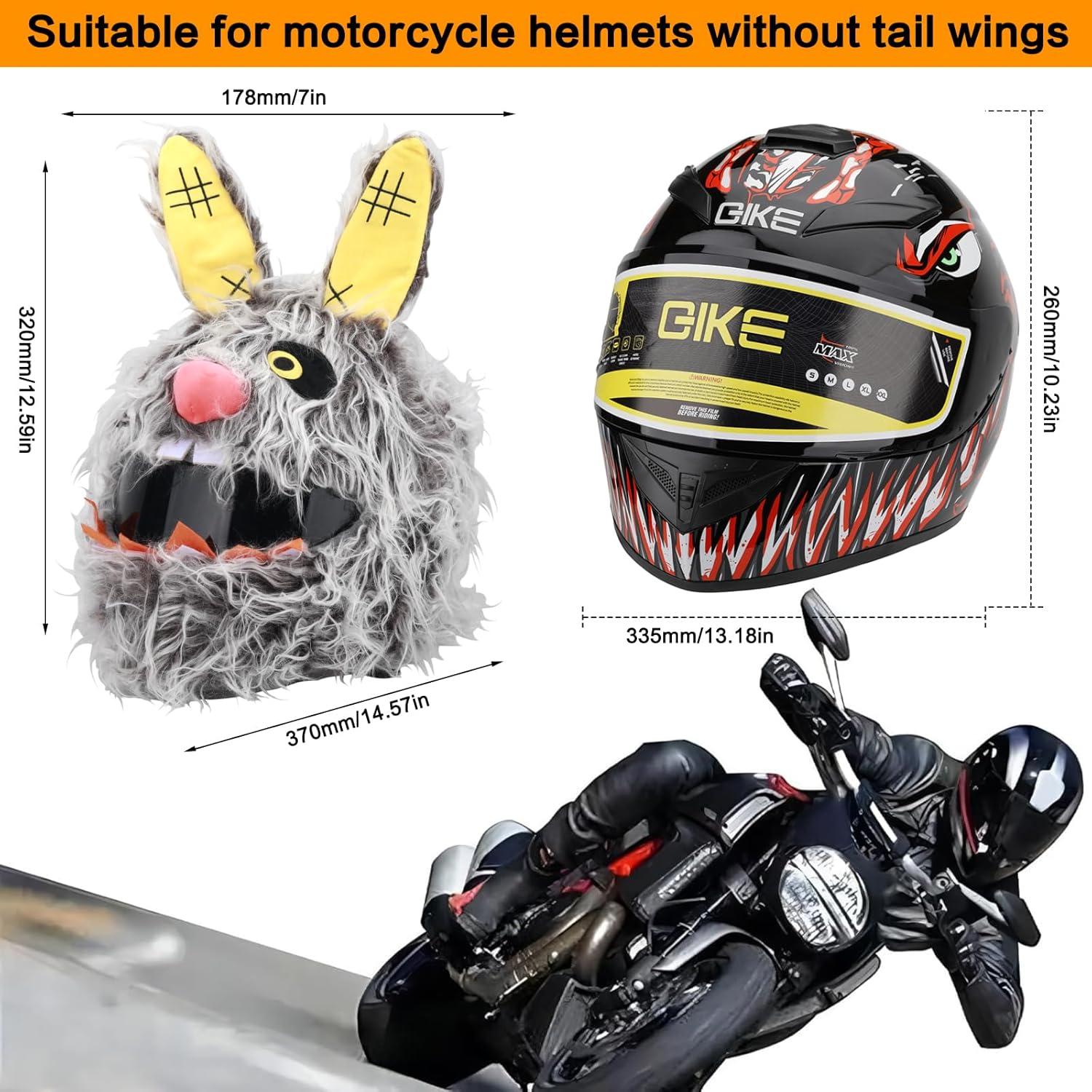 Cubierta de Casco de Motocicleta LKV Conejo Scar Rojo