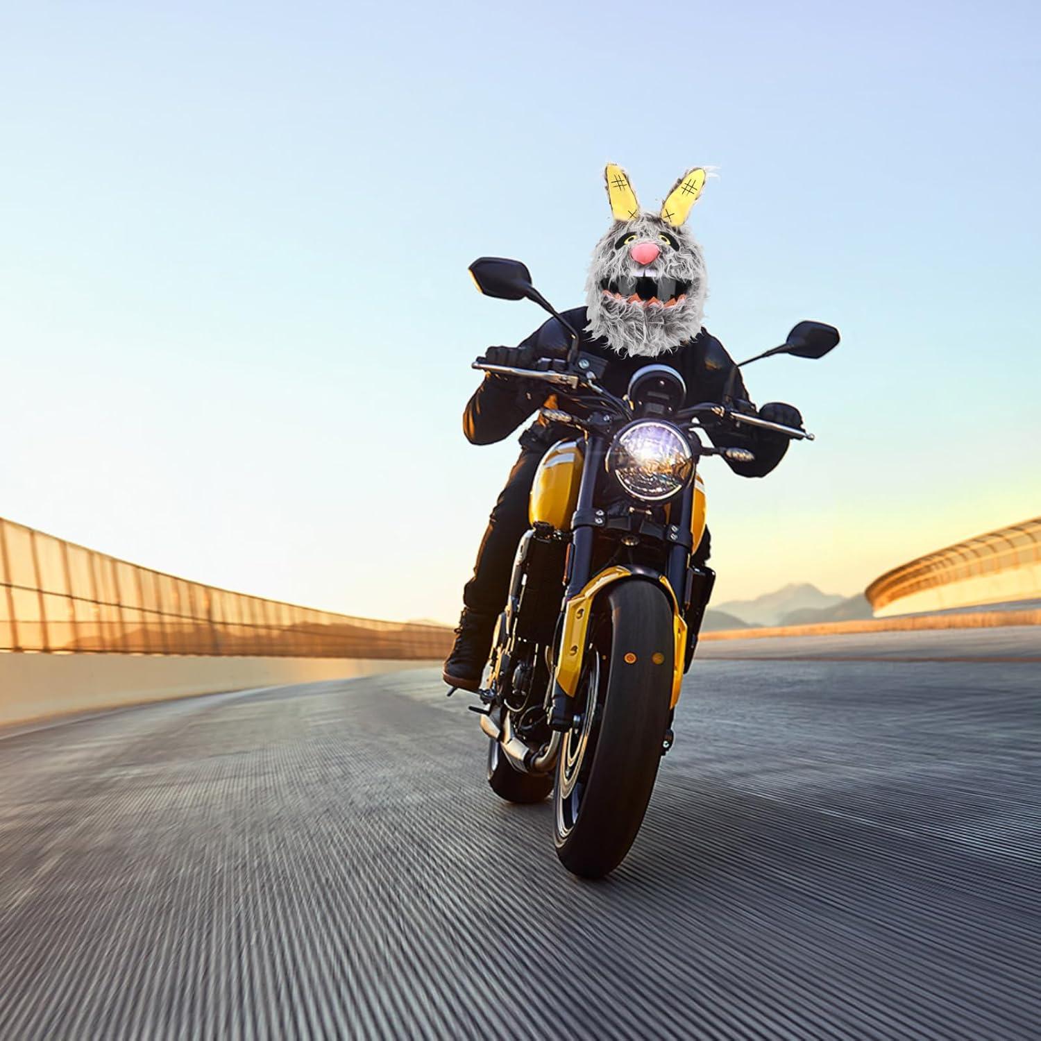 Cubierta de Casco de Motocicleta LKV Conejo Scar Rojo