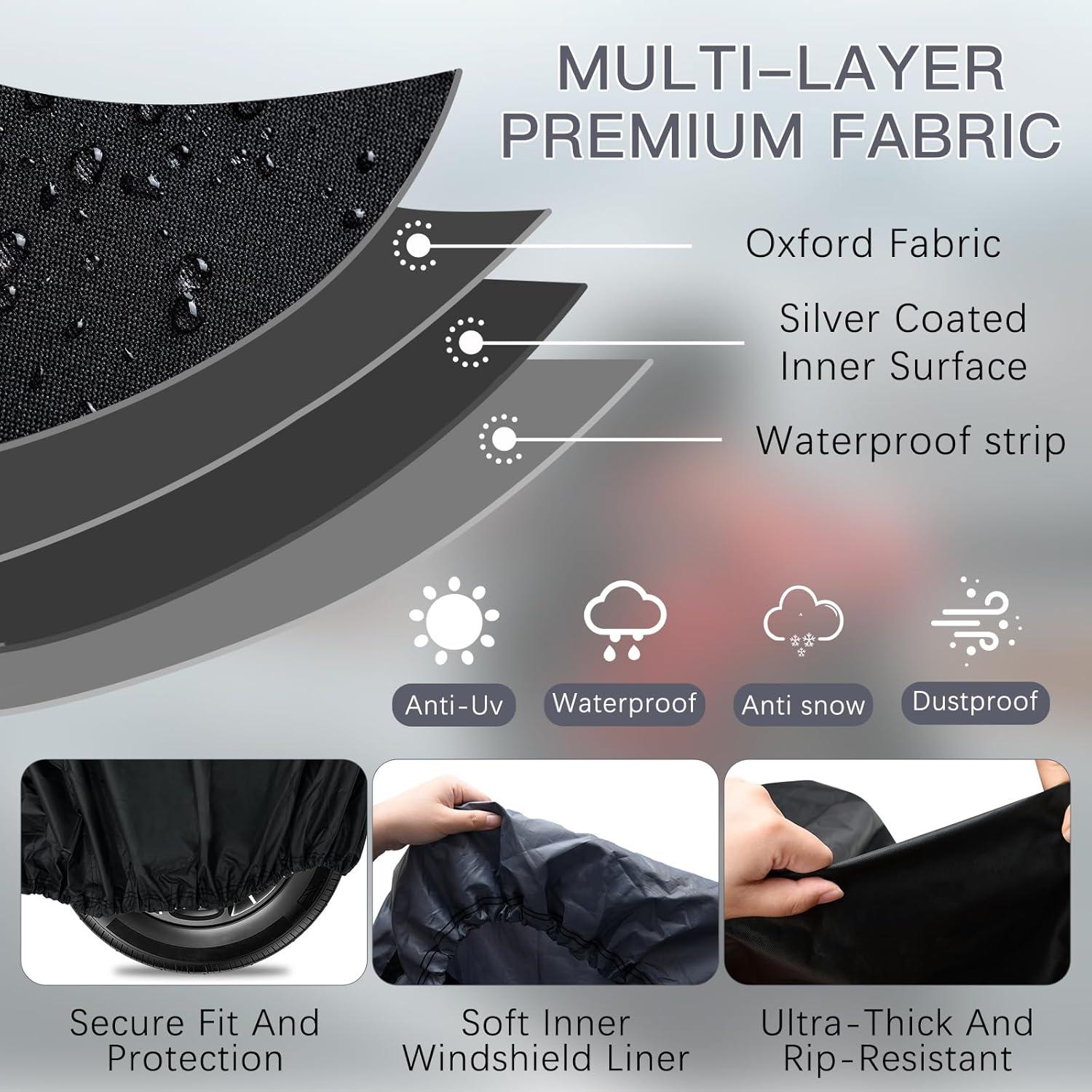 Funda de Motocicleta Blshwez 600D Impermeable 110"