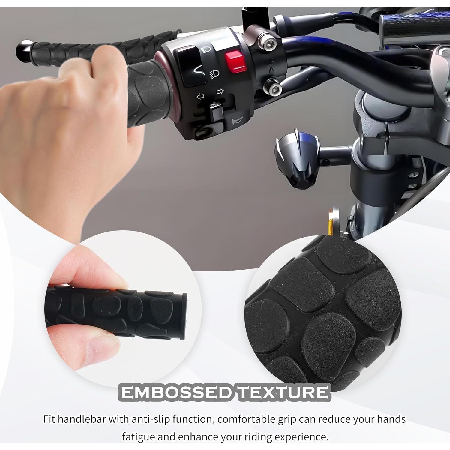 Cubiertas de Agarre Antideslizante YGDMD para Motocicleta 4PCS