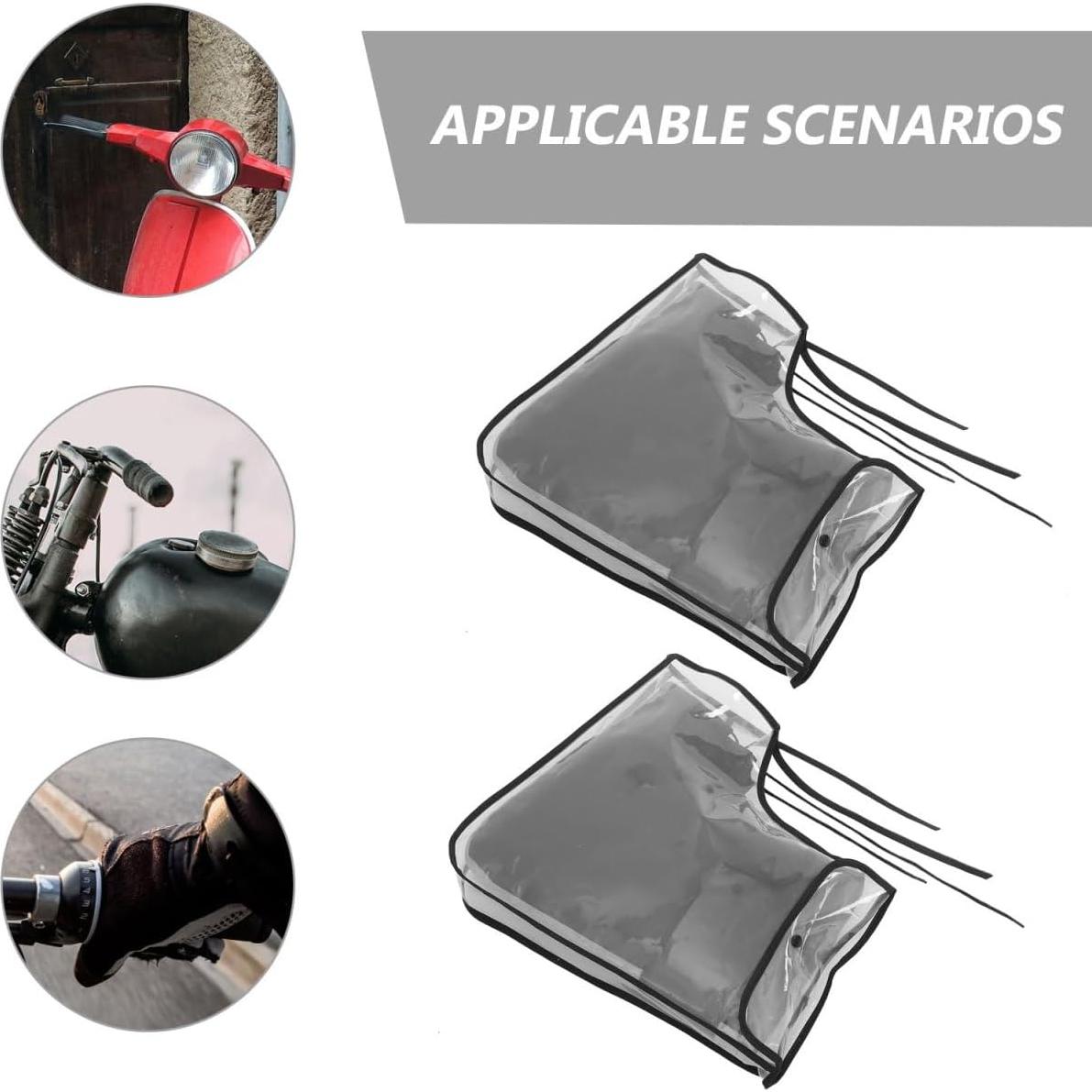 Funda de Manillar SUPVOX para Bicicleta y Motocicleta - Impermeable y Calentadora