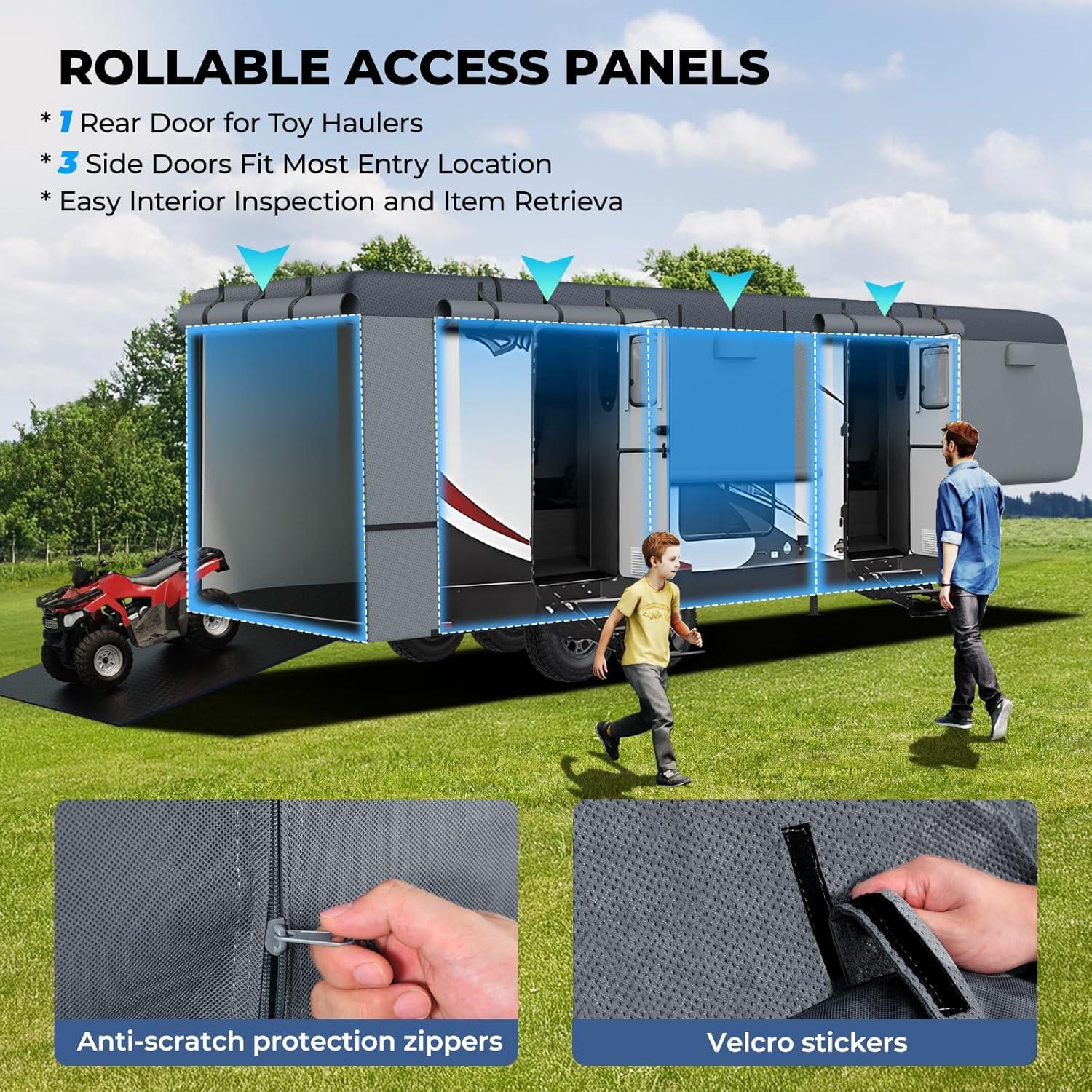 Cubierta para Remolque 5ta Rueda RVMasking 12.2m-13.1m Gris