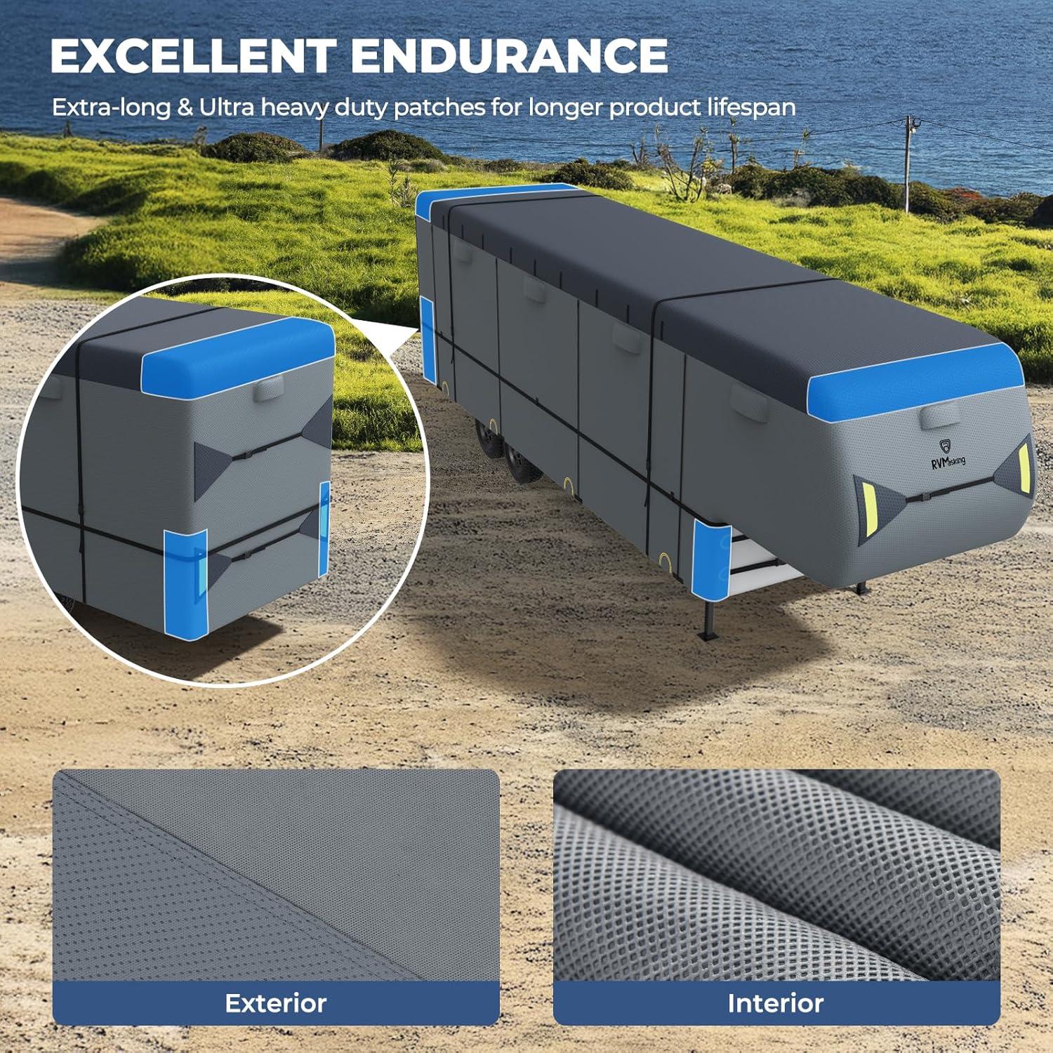 Cubierta para Remolque 5ta Rueda RVMasking 12.2m-13.1m Gris