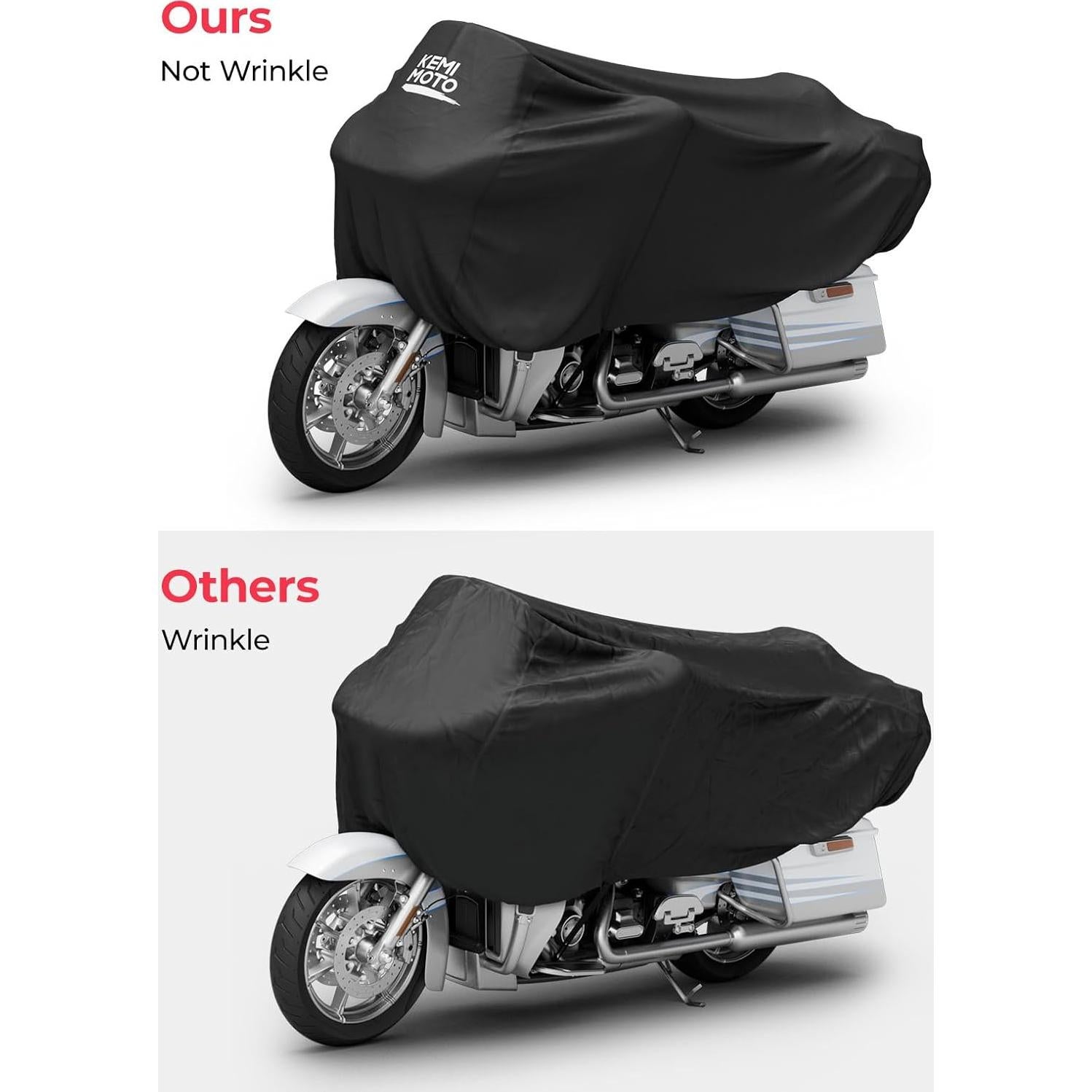 Cubierta de Motocicleta KEMIMOTO KMF0313-00801BK Impermeable