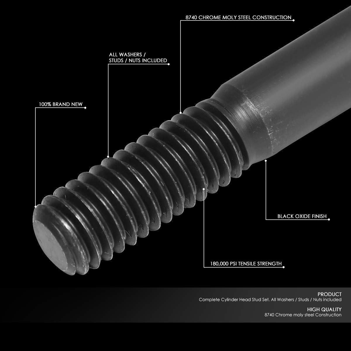 Pernos de Cabeza de Cilindro DNA Motoring LEPOW-018 3.61 kg