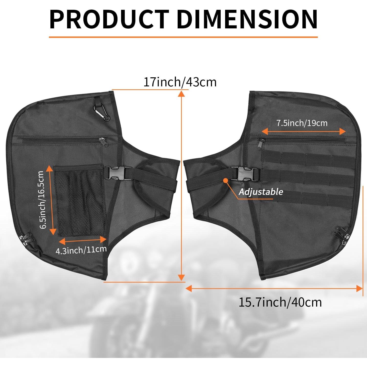 Cubierta de barra de choque AUFER para motocicleta Touring 1980-2024