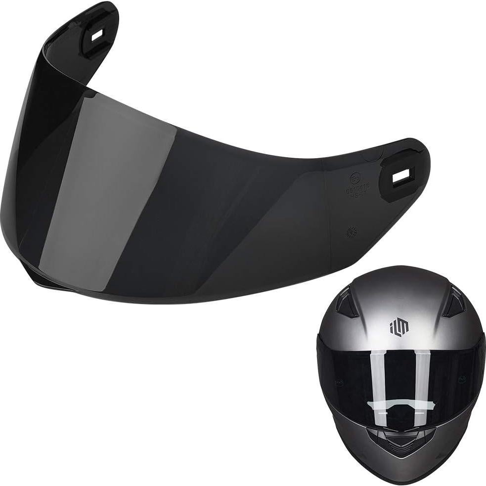Visera Tinteada Negra ILM-129 para Casco de Motocicleta