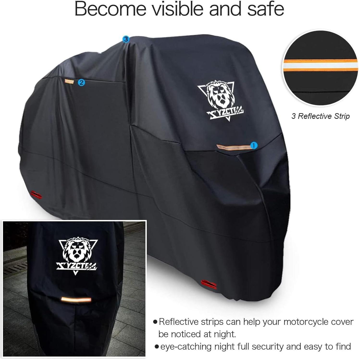 Cubierta de Motocicleta XYZCTEM Impermeable Ajuste Universal 294.64 cm