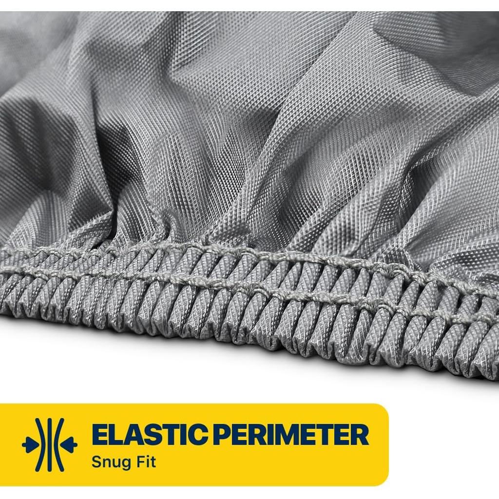 Cubierta de Motocicleta Impermeable PEVA 218x102 cm Gris