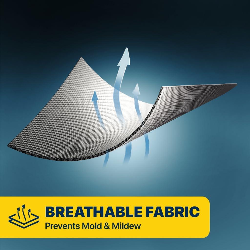 Cubierta de Motocicleta Impermeable PEVA 218x102 cm Gris