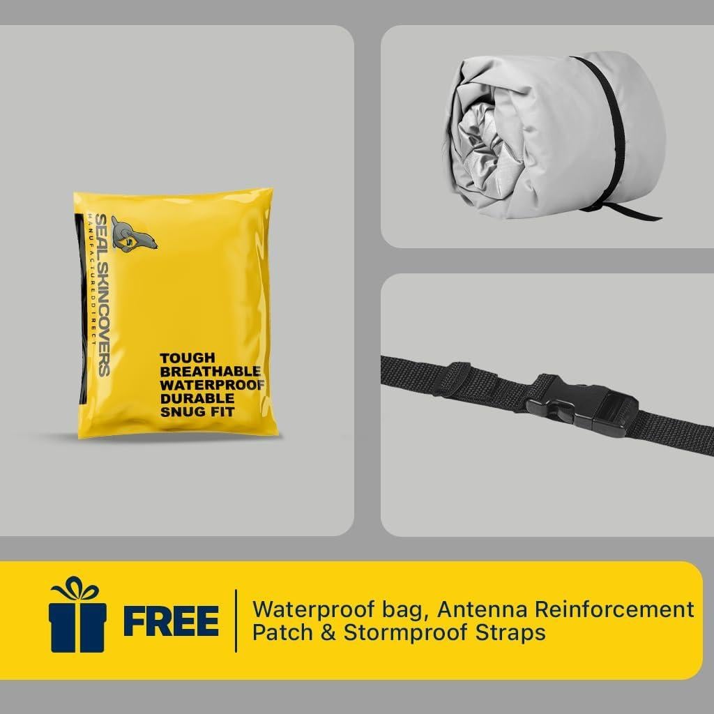 Cubierta de Motocicleta Impermeable PEVA 218x102 cm Gris